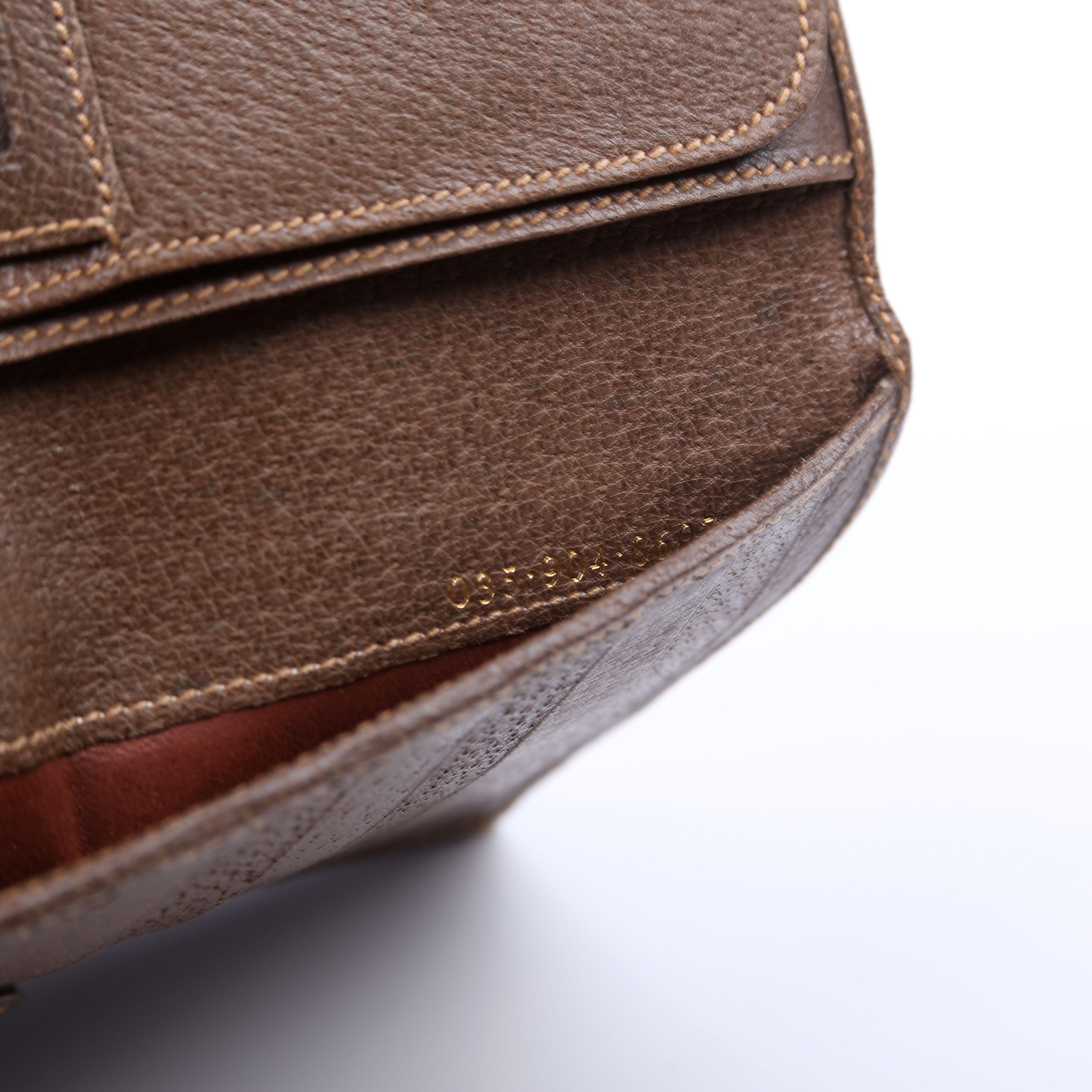 035.904 Vintage Leather Web Wallet Brown