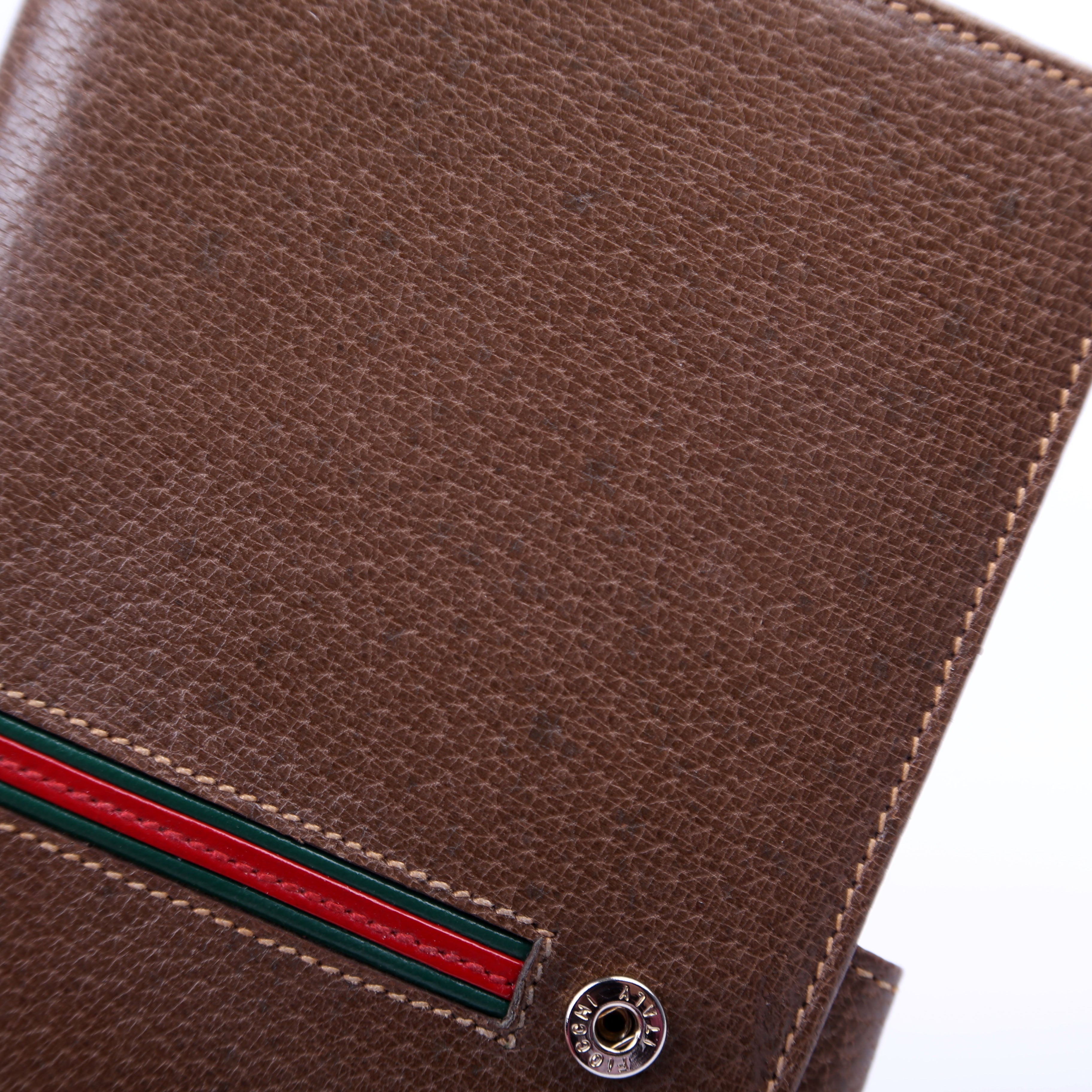 035.904 Vintage Leather Web Wallet Brown