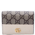 658610 GG Supreme Marmont Card Case White