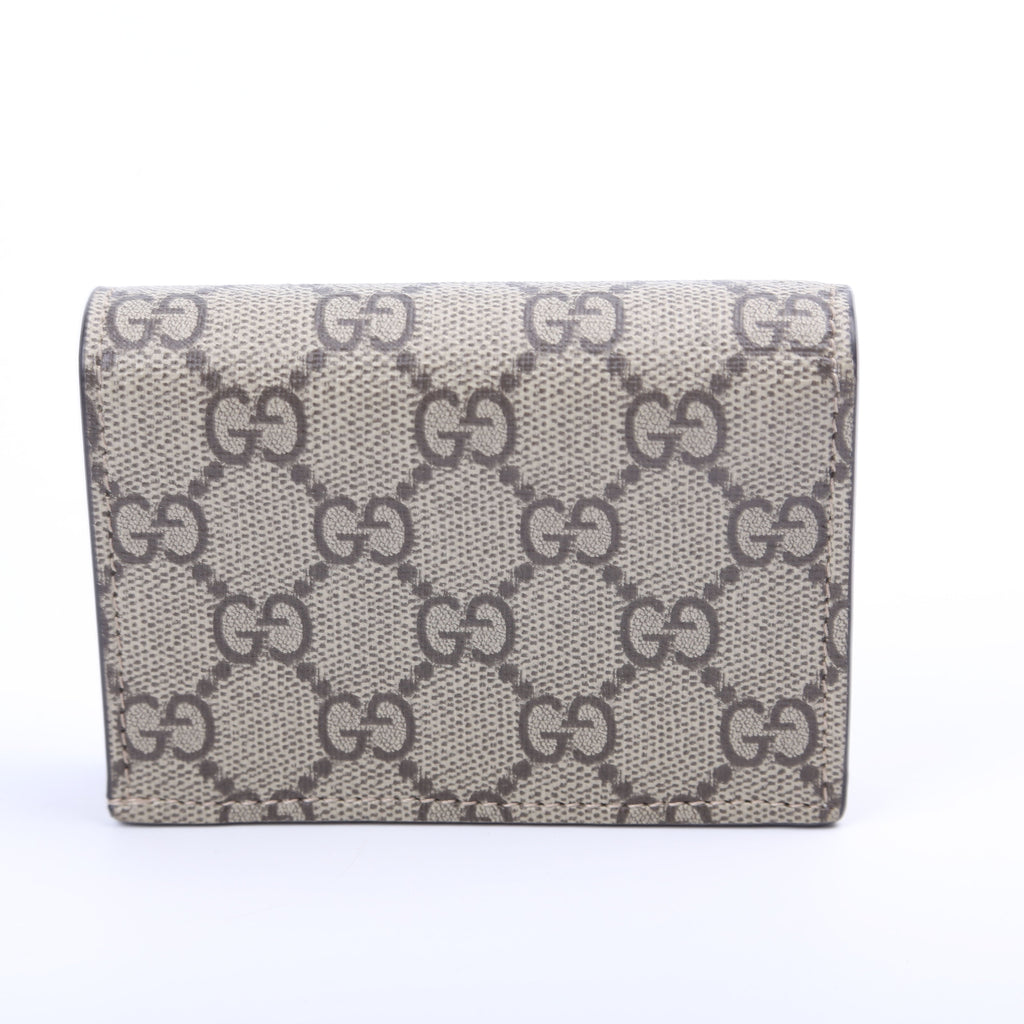 658610 GG Supreme Marmont Card Case White