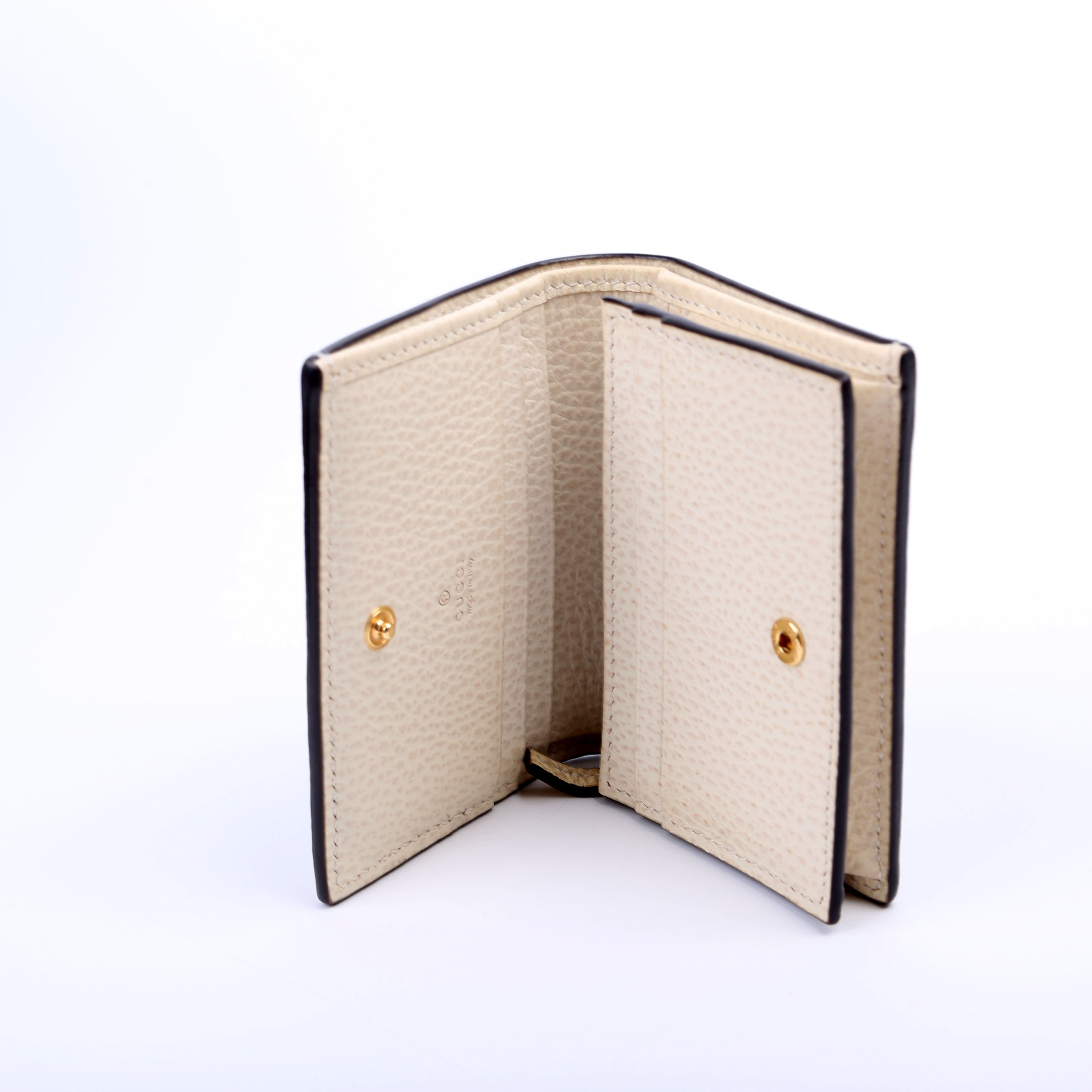 658610 GG Supreme Marmont Card Case White