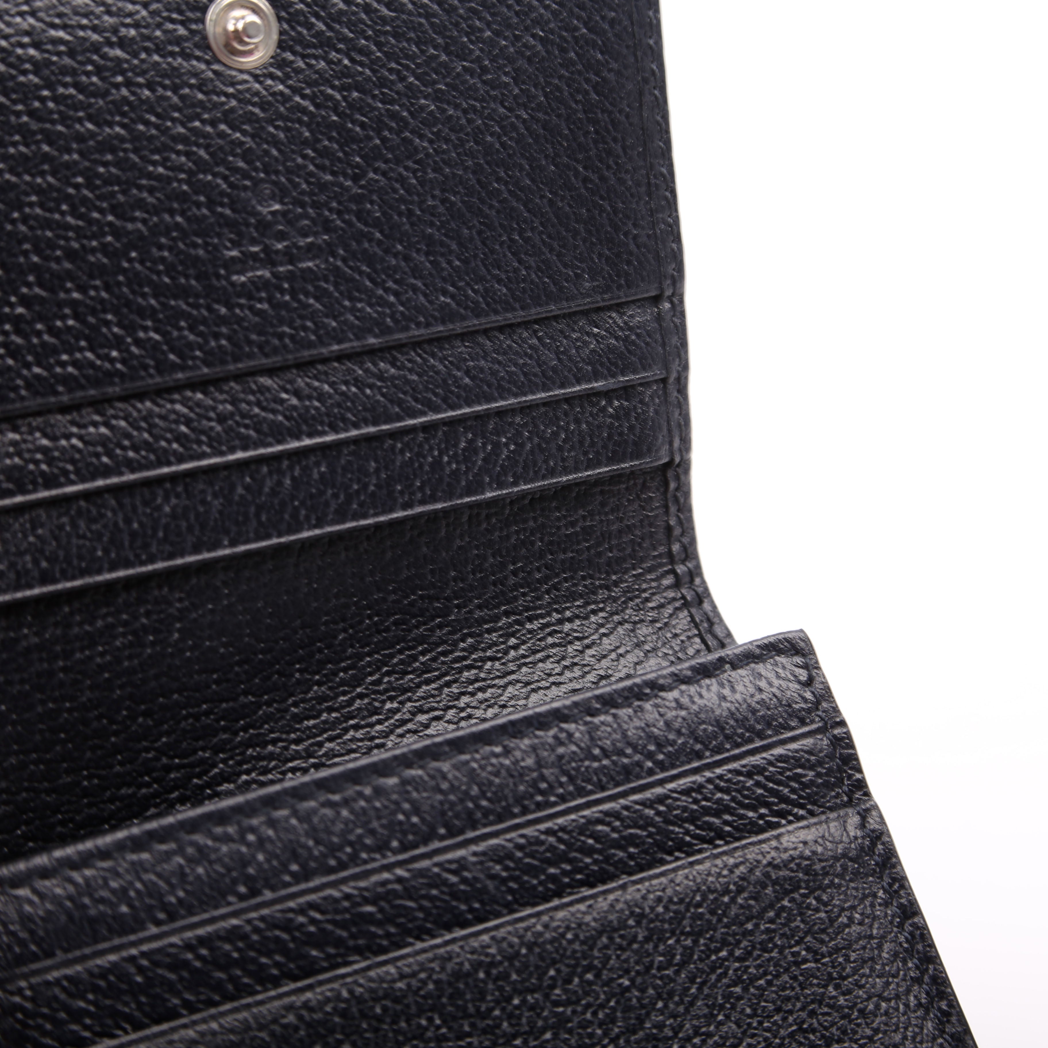523155 Ophidia GG Card Case Wallet Navy