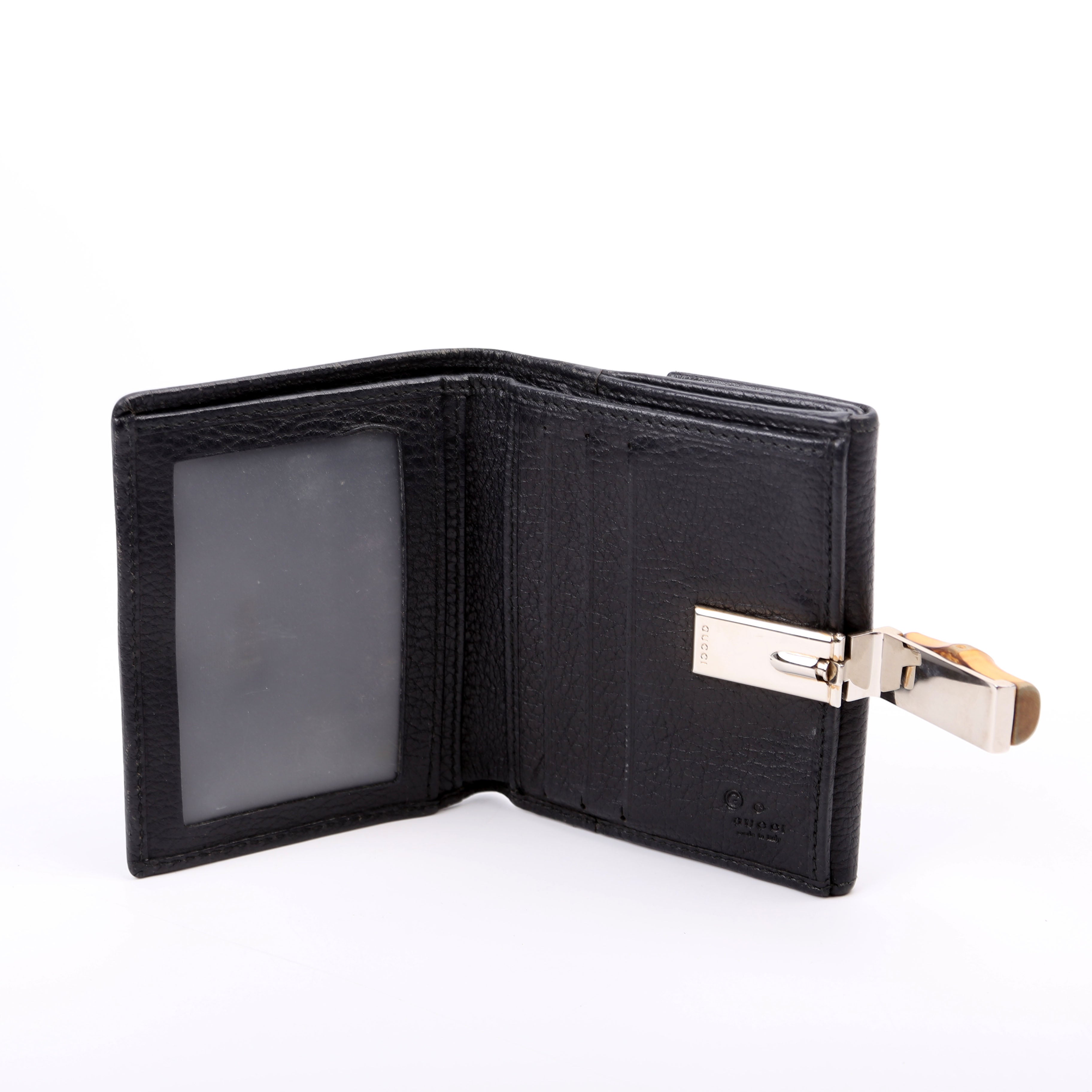 335967 Bamboo Compact Wallet Black