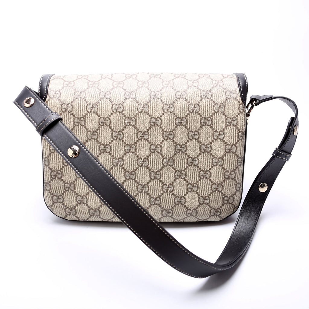 815178 GG Supreme 1955 Horsebit Soft Medium Shoulder Bag Black