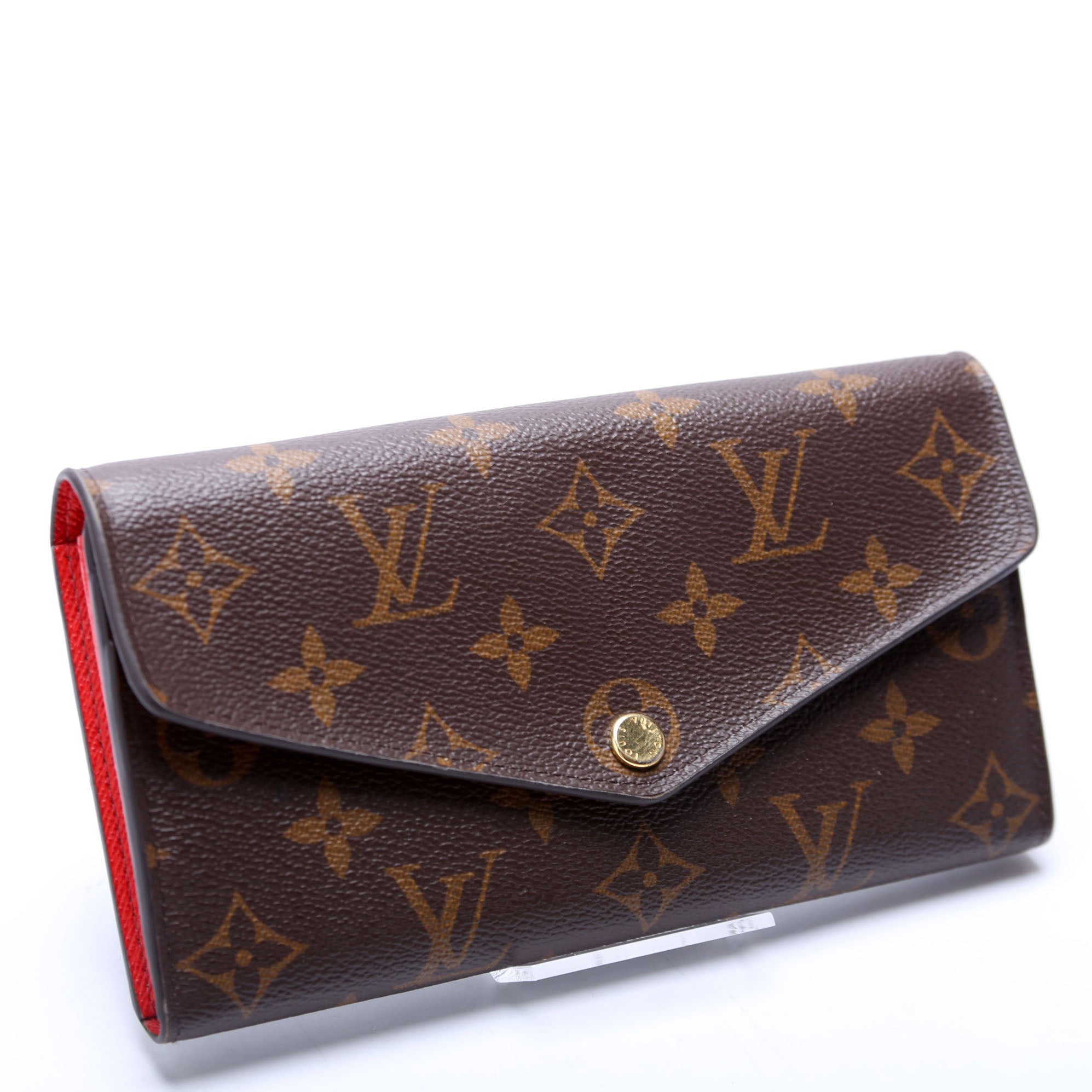 Sarah Wallet Monogram Newer Red