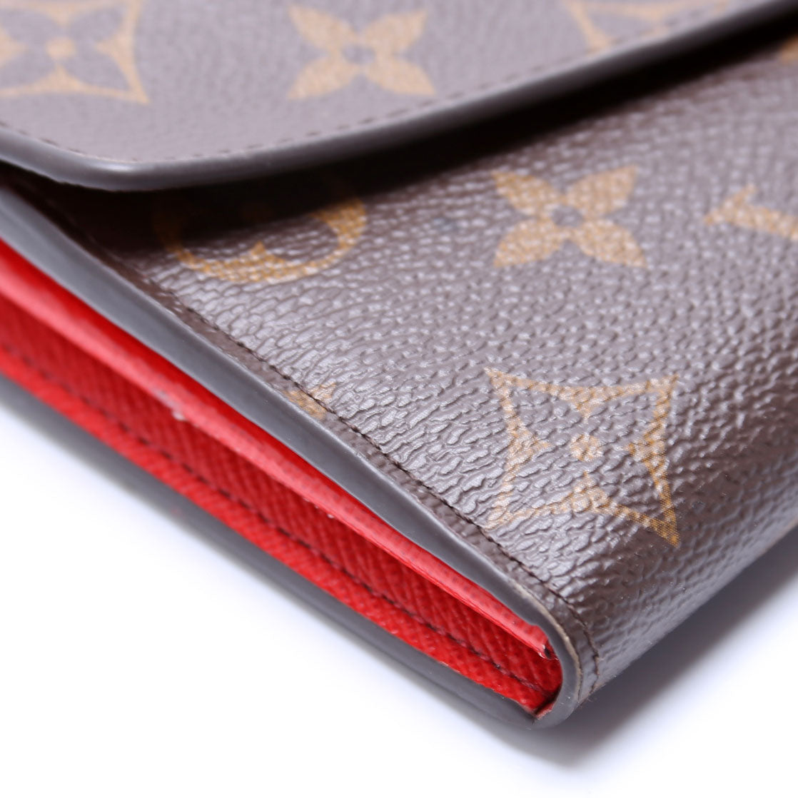 Sarah Wallet Monogram Newer Red