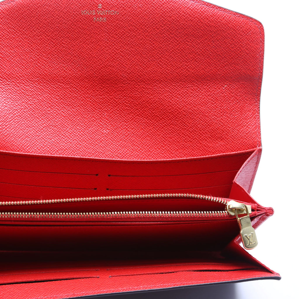 Sarah Wallet Monogram Newer Red