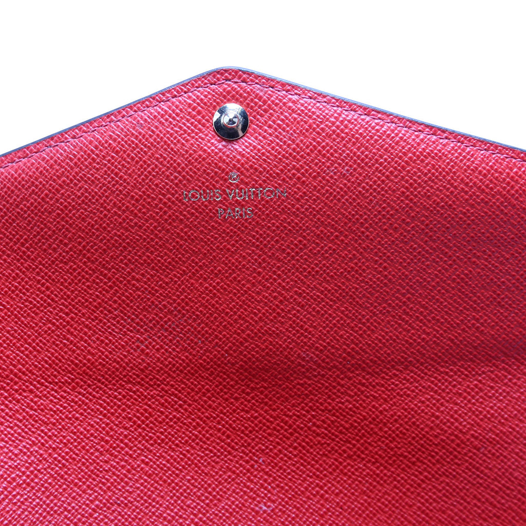 Sarah Wallet Monogram Newer Red