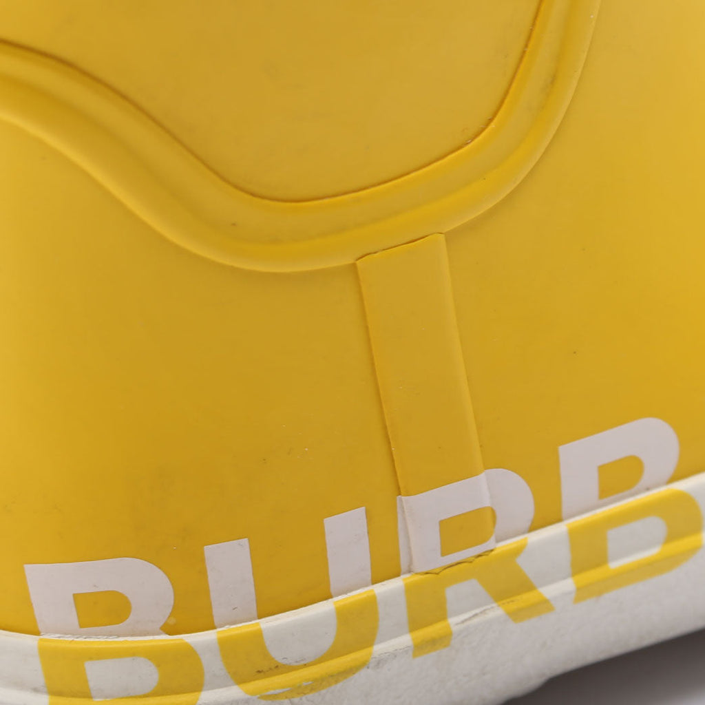 Kids Logo Rubber Rain Boots Size 30 Yellow