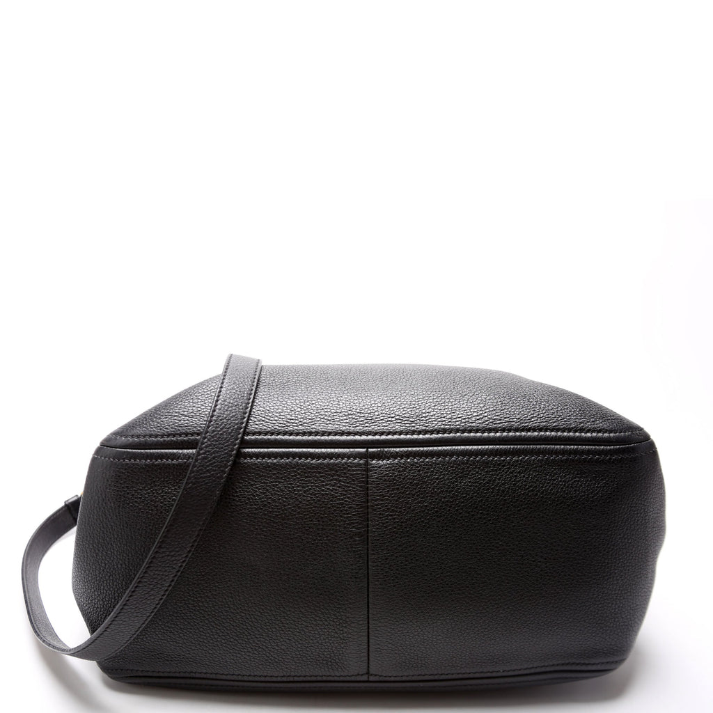 1BB023 Vitello Daino Phenix Boston Bag Black
