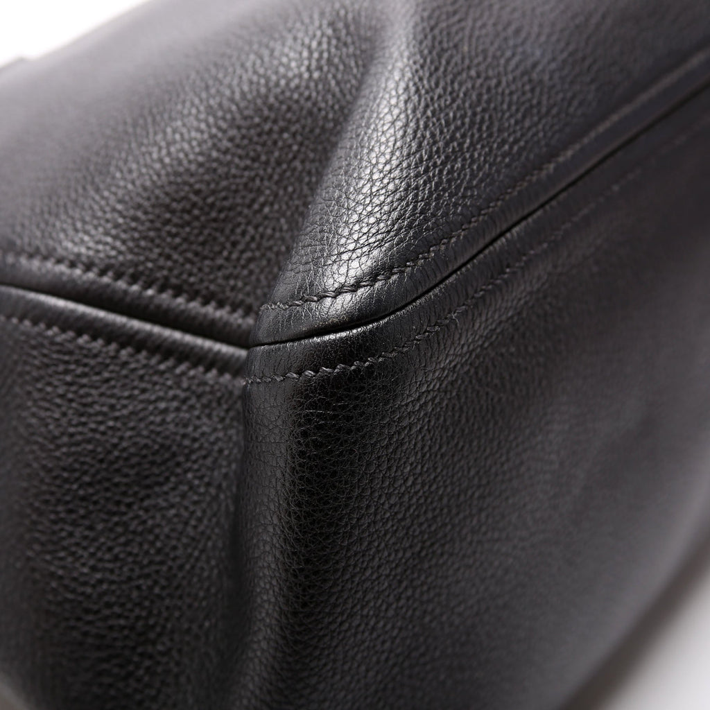 1BB023 Vitello Daino Phenix Boston Bag Black