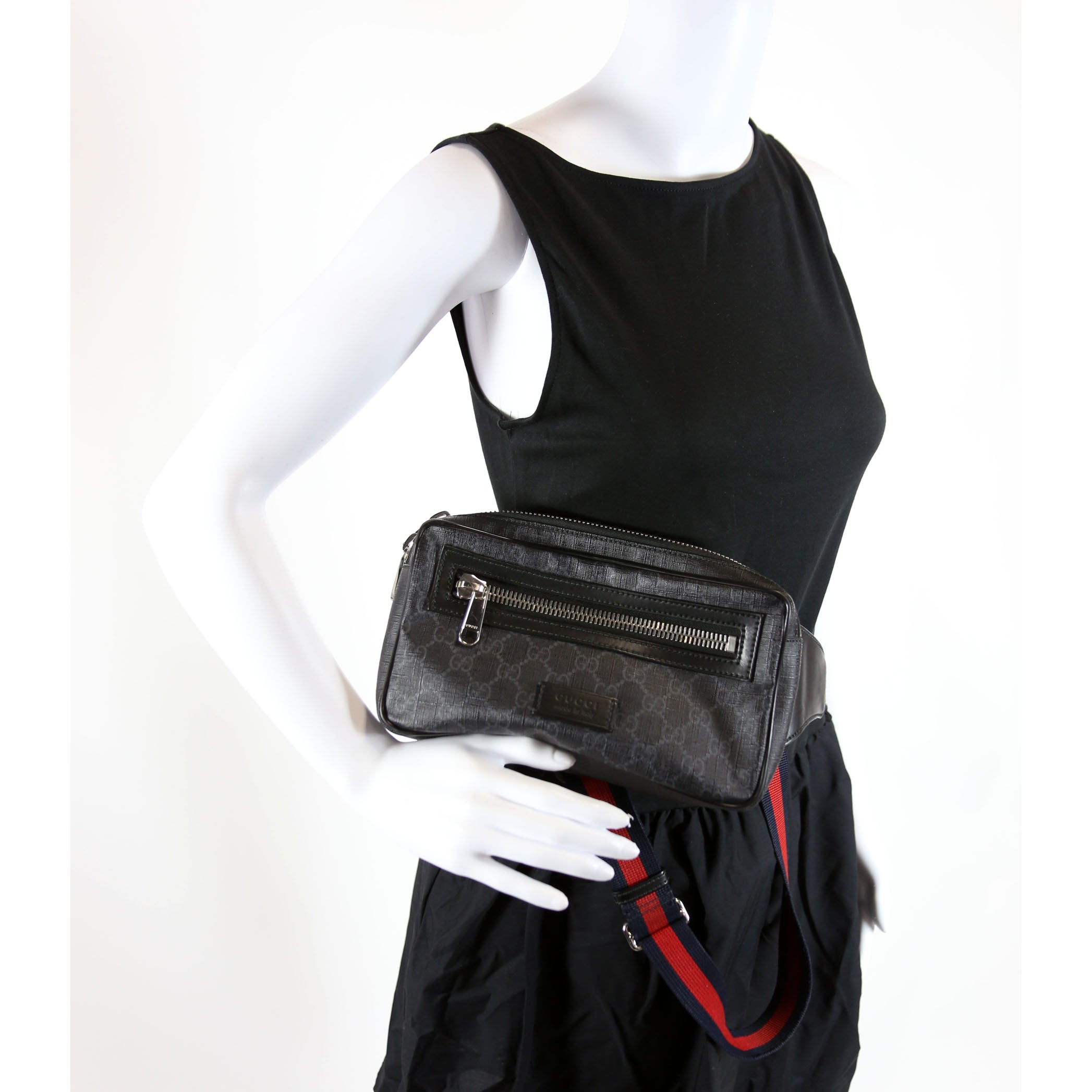474293 Soft GG Supreme Belt Bag Black