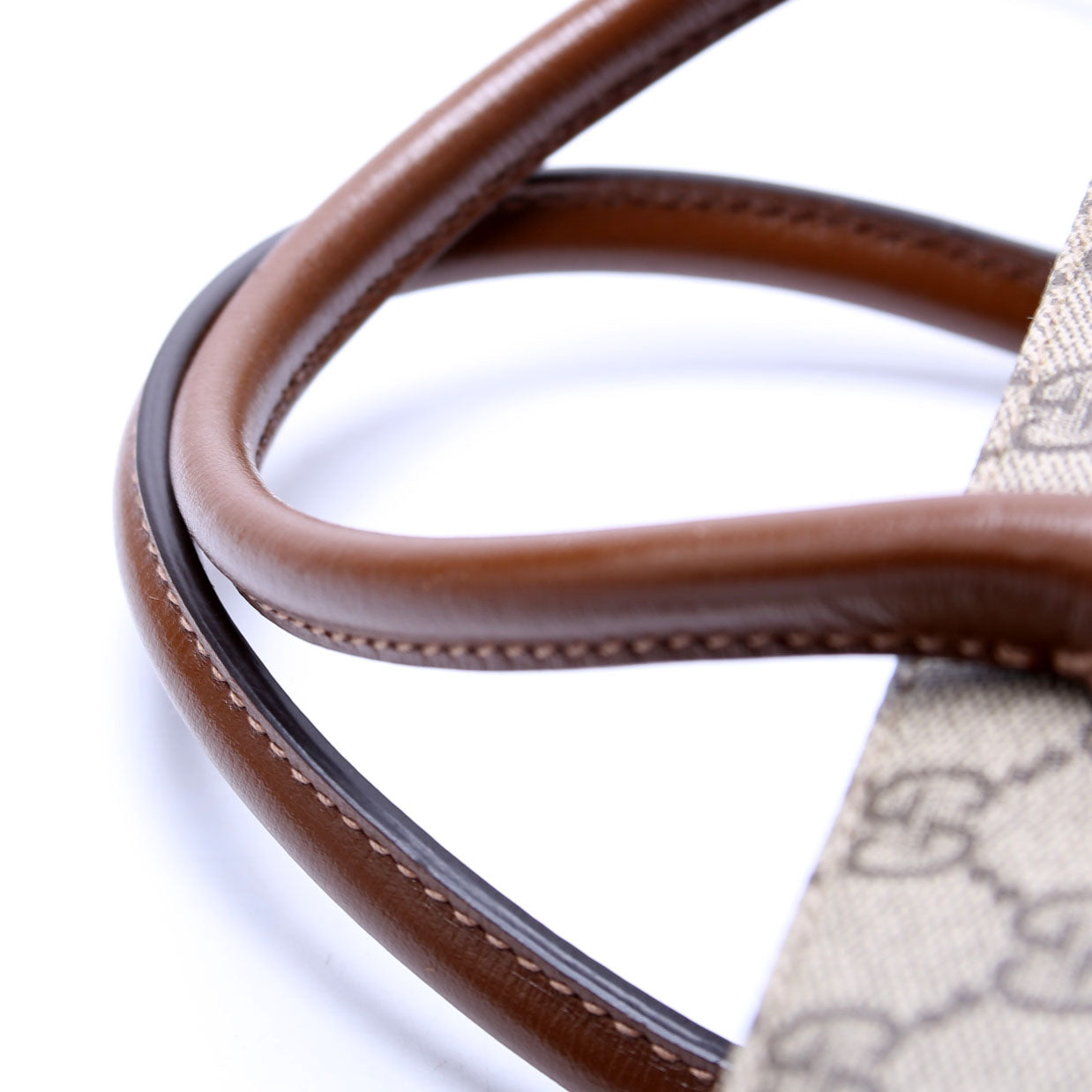 659983 GG Canvas Interlocking GG Small Tote Brown
