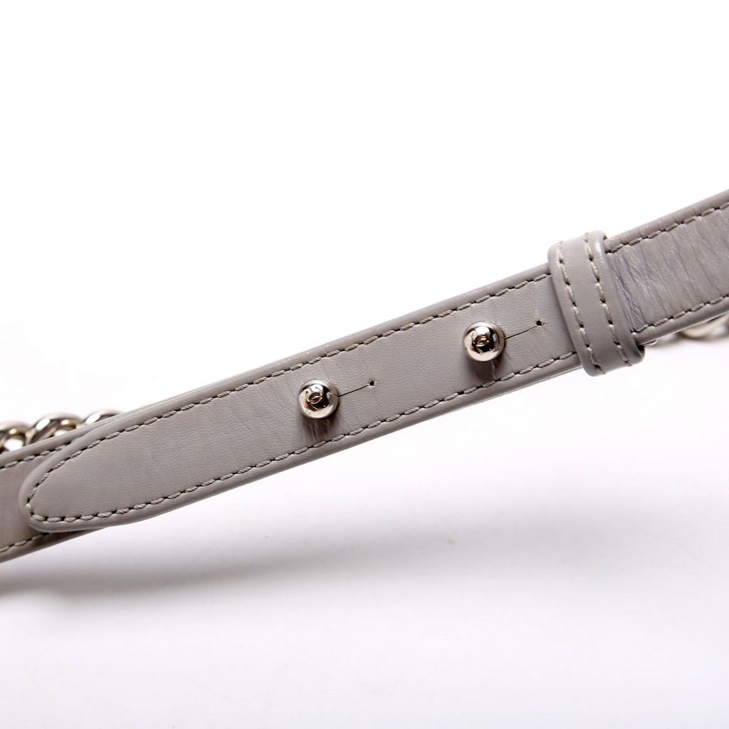 Boy Flap Medium Chain Around Quilted Lambskin 30M Grey