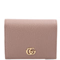 456126 GG Marmont Card Case Beige