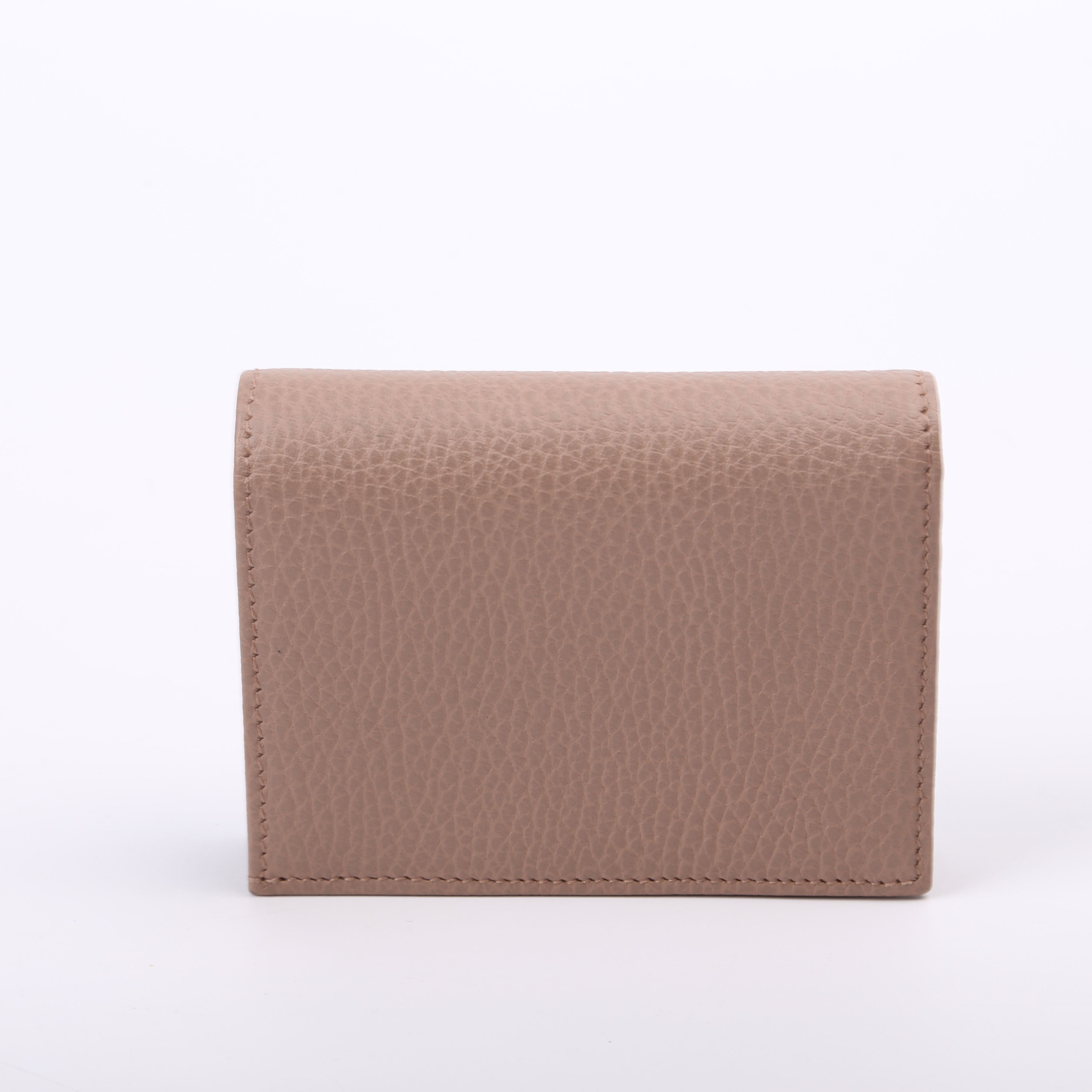 456126 GG Marmont Card Case Beige