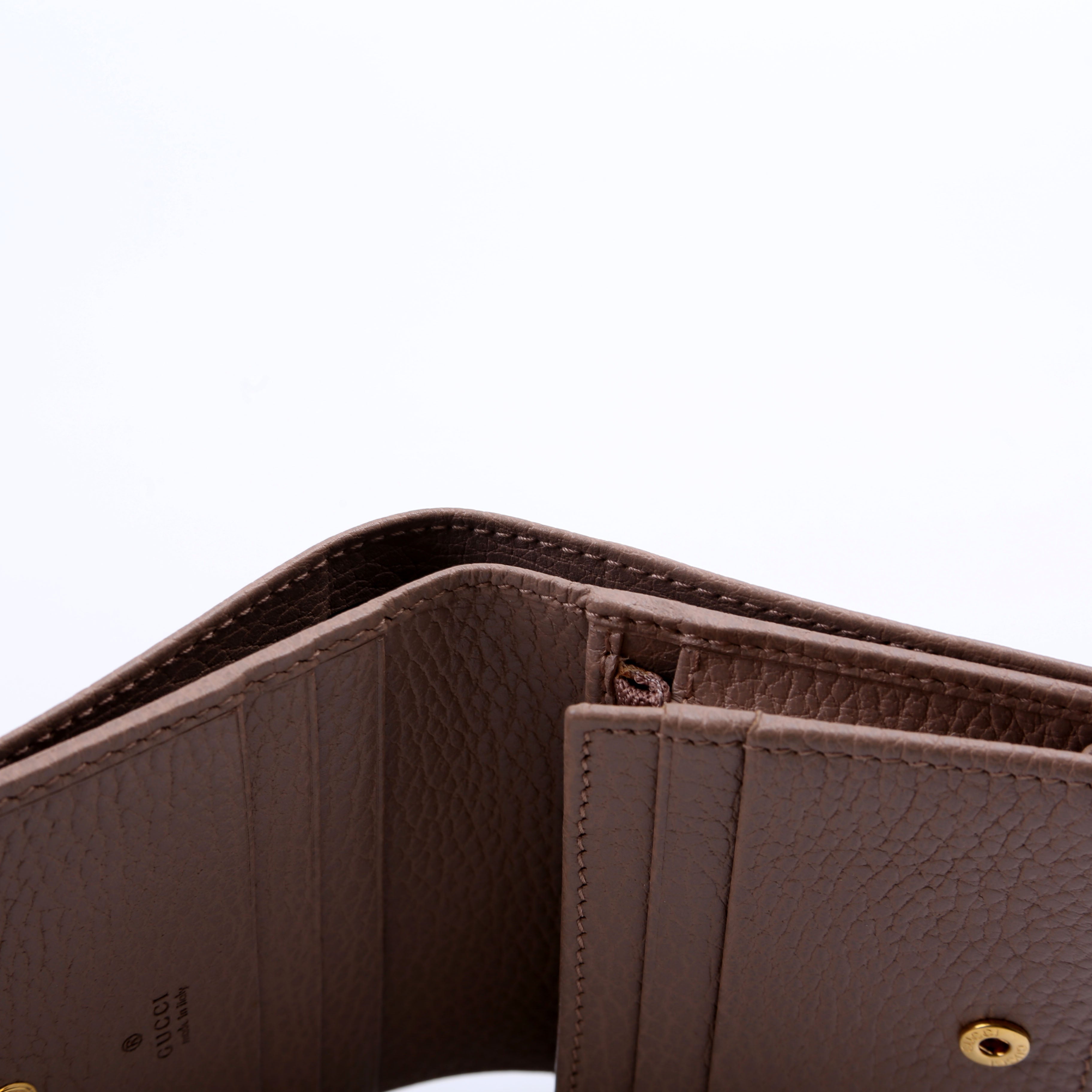 456126 GG Marmont Card Case Beige