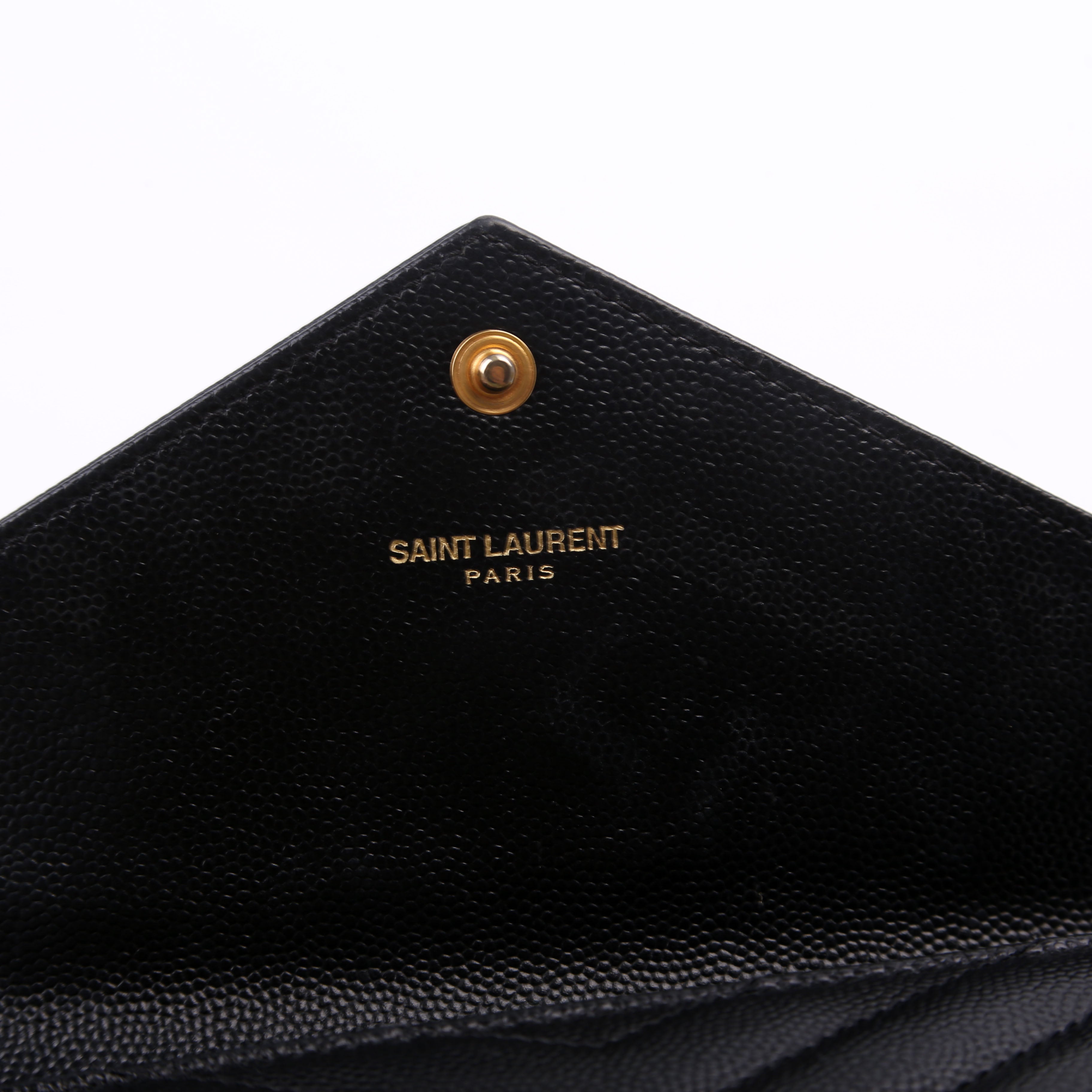 Flap Wallet Large Grain De Poudre 372264 Black