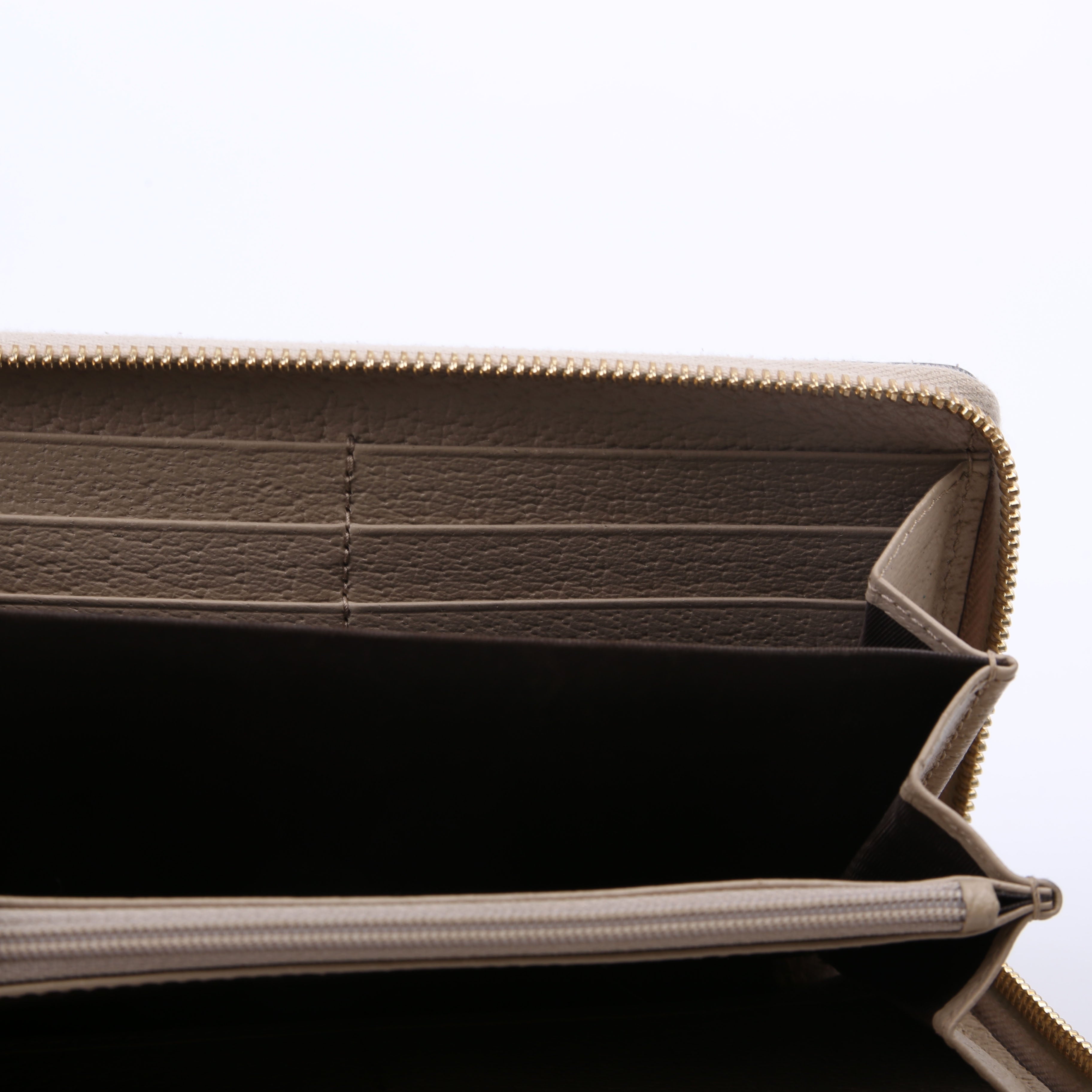 523154 GG Supreme Ophidia Zip Wallet Tan