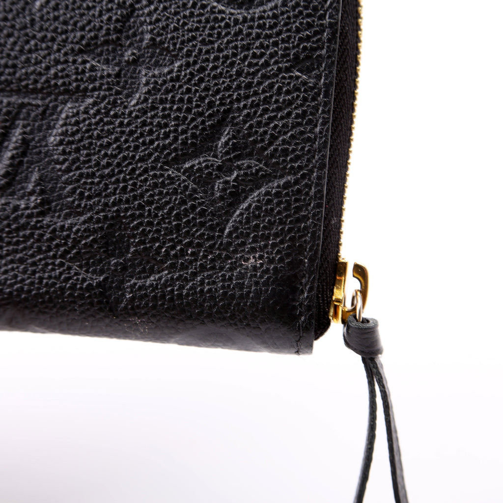 Clemence Wallet Empreinte Black