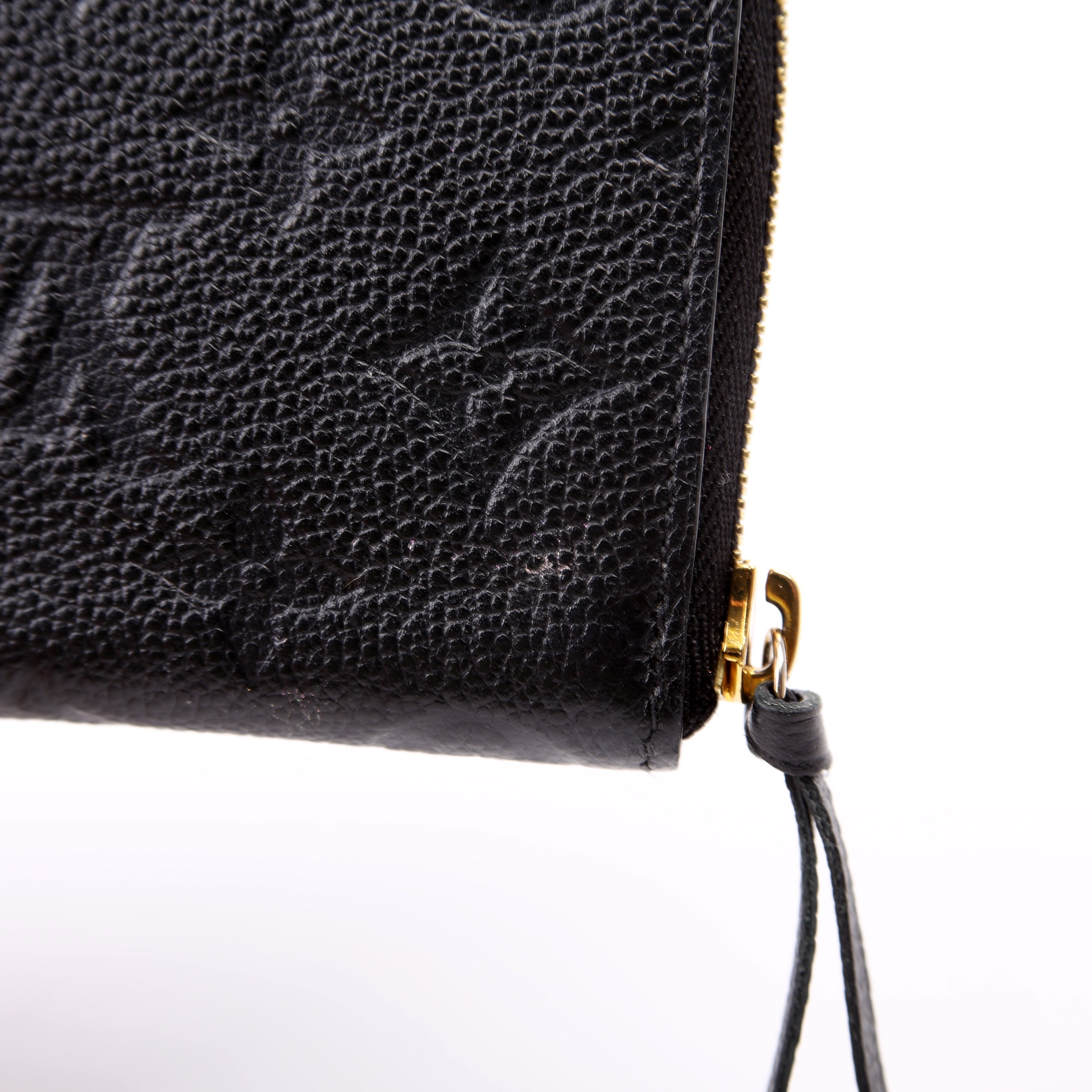Clemence Wallet Empreinte Black