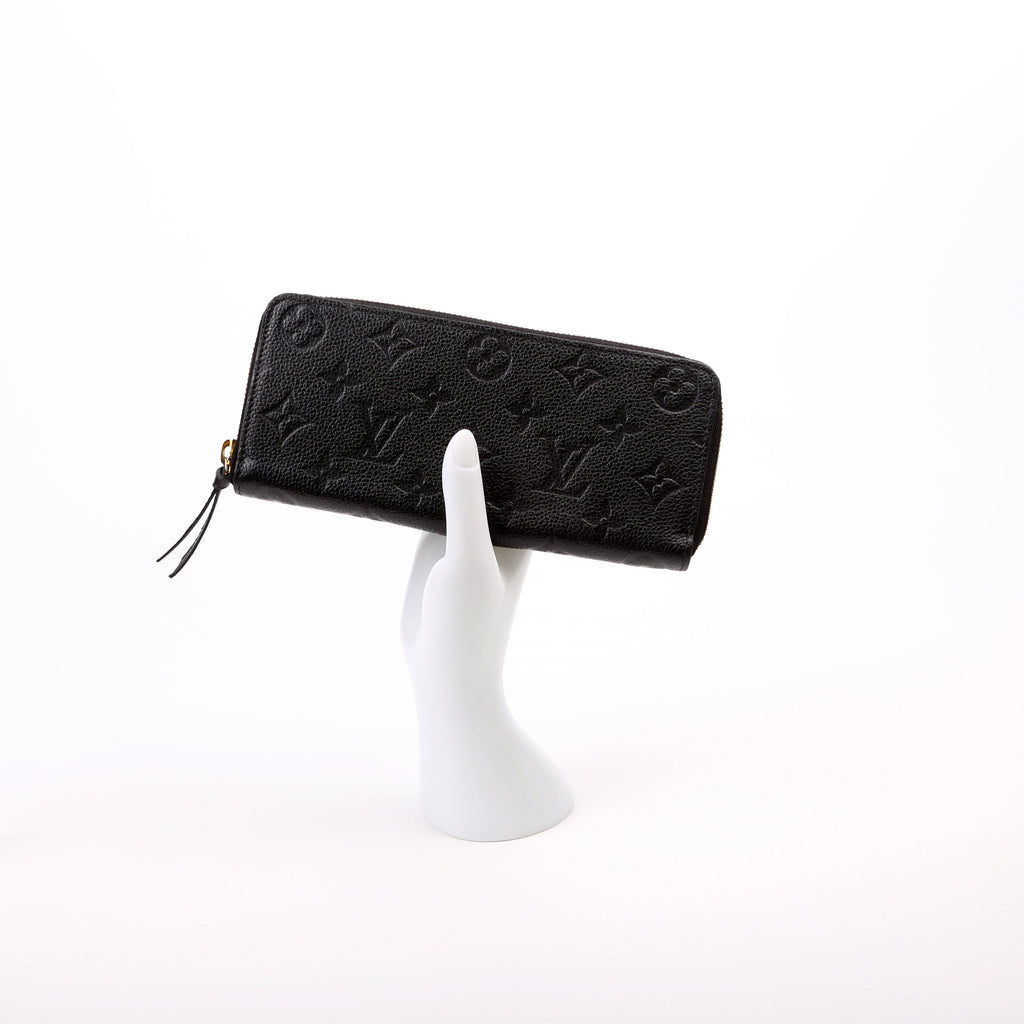 Clemence Wallet Empreinte Black
