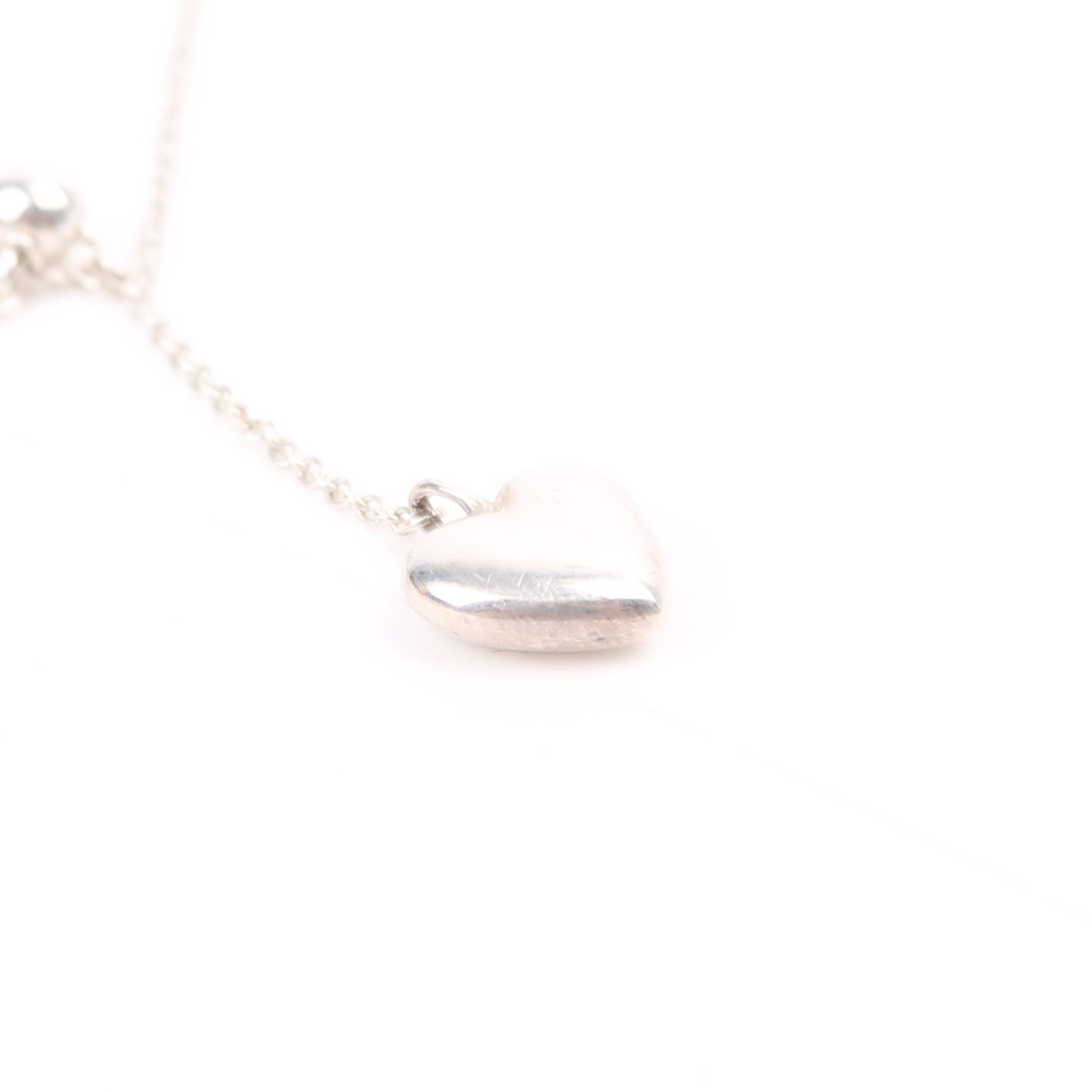 Double Heart Lavalier 925 Necklace Silver