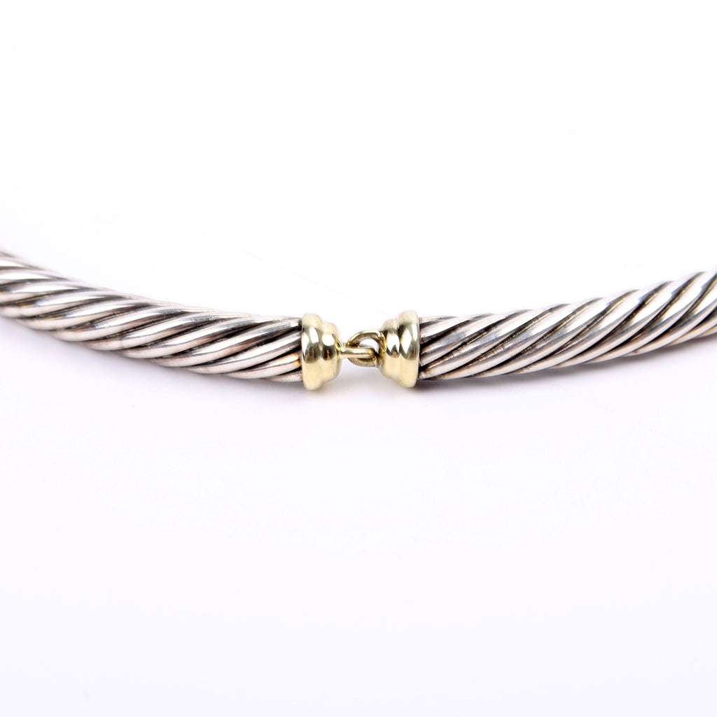 Metro Cable Collar 925/585 Necklace Silver