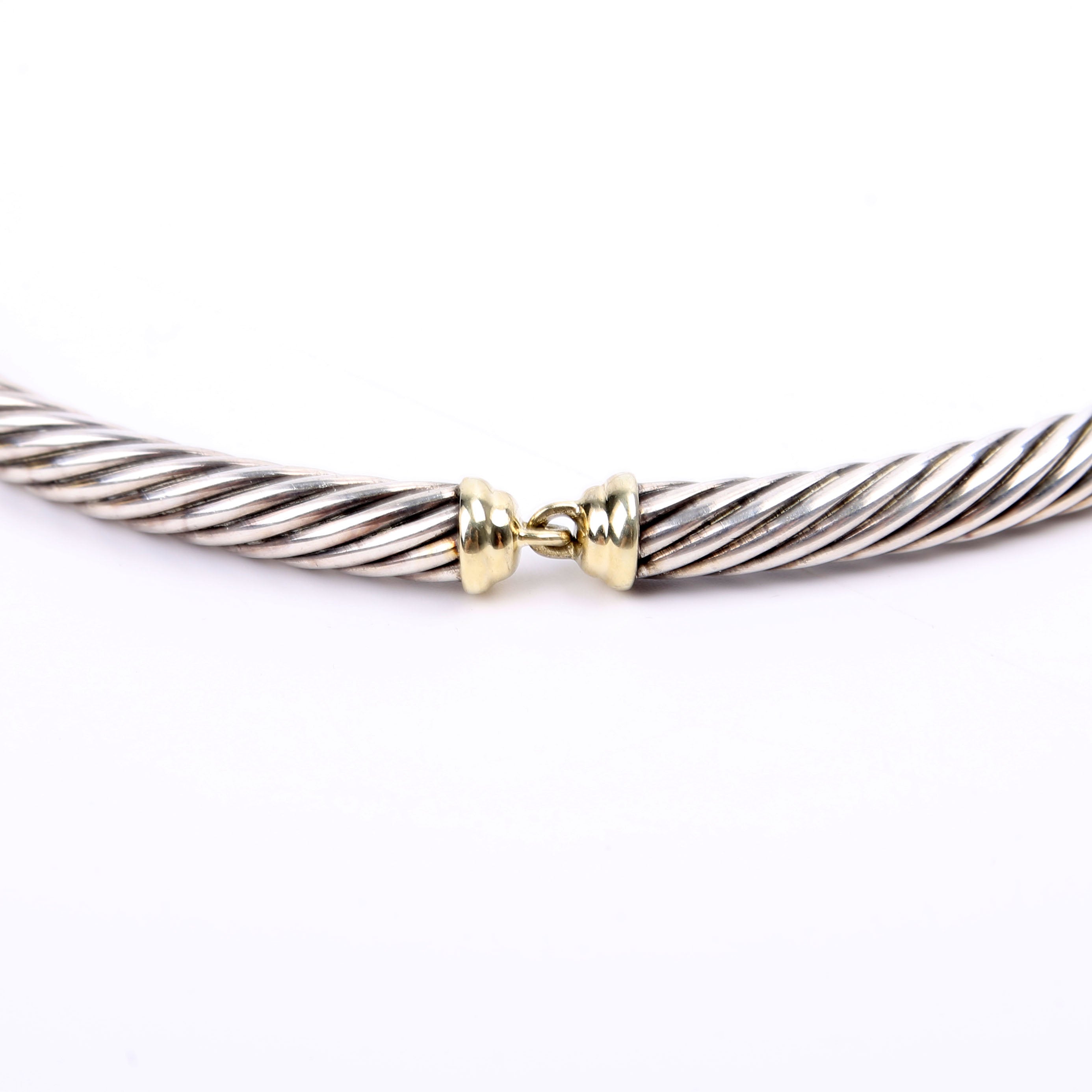 Metro Cable Collar 925/585 Necklace Silver