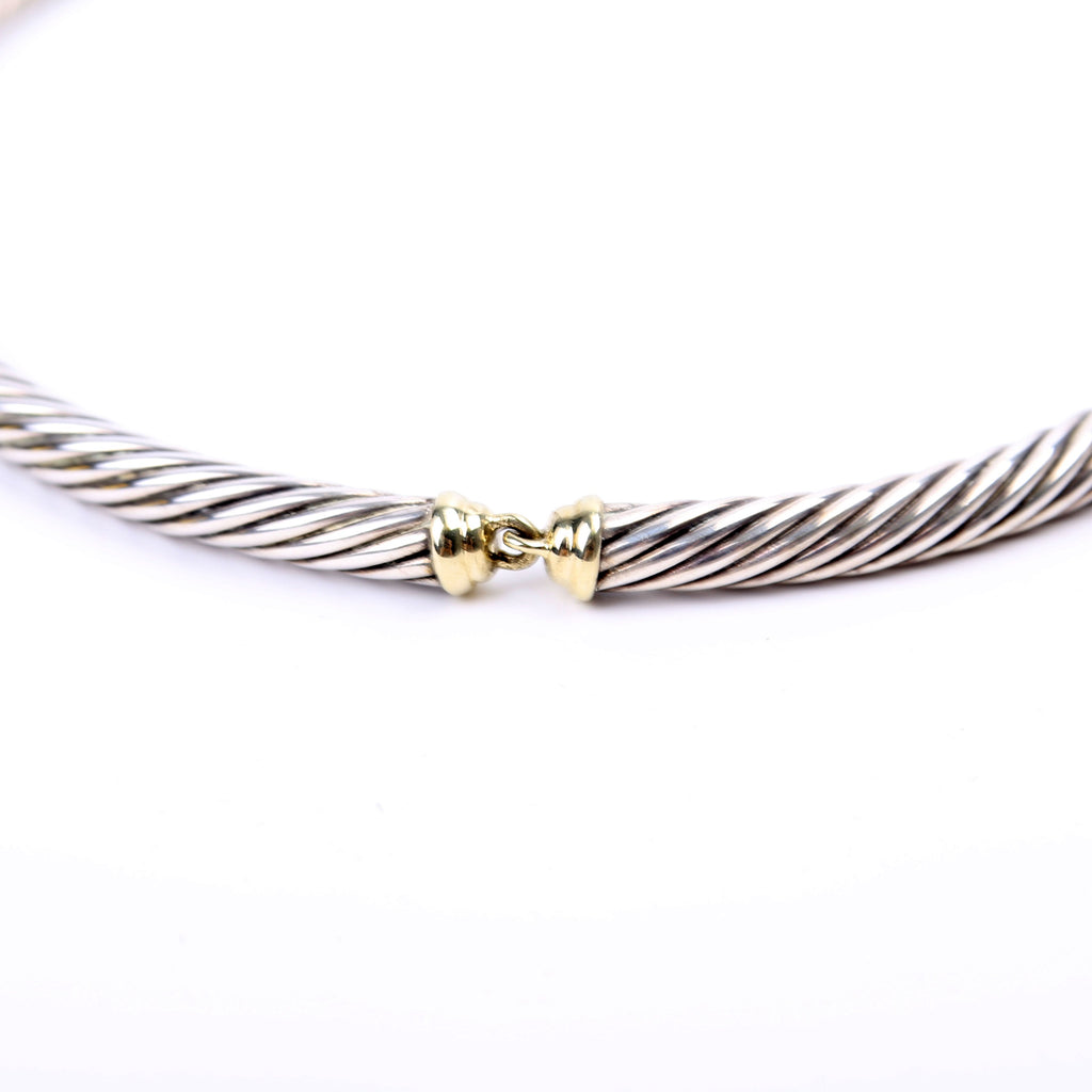 Metro Cable Collar 925/585 Necklace Silver