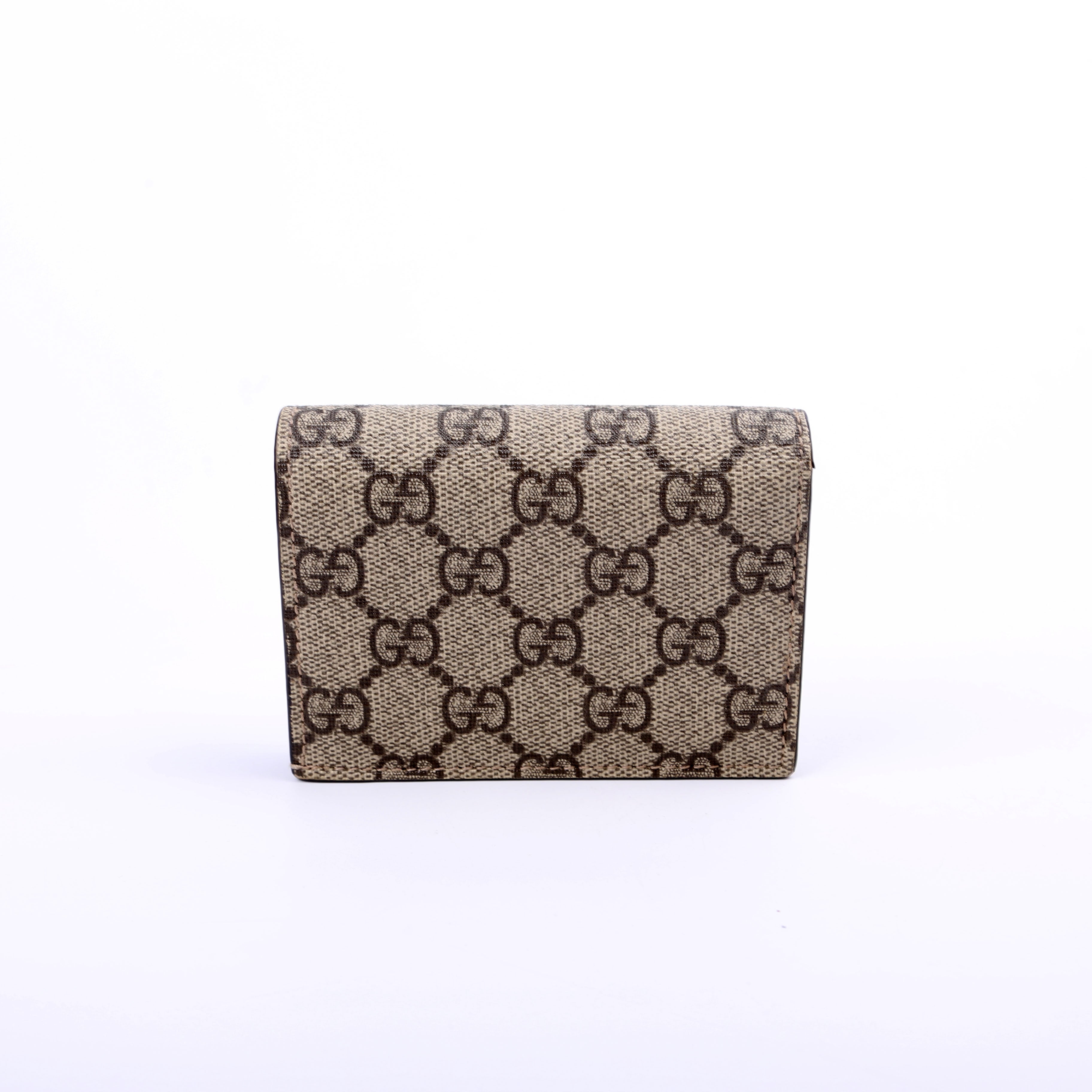 658610 GG Supreme Marmont Card Case Beige