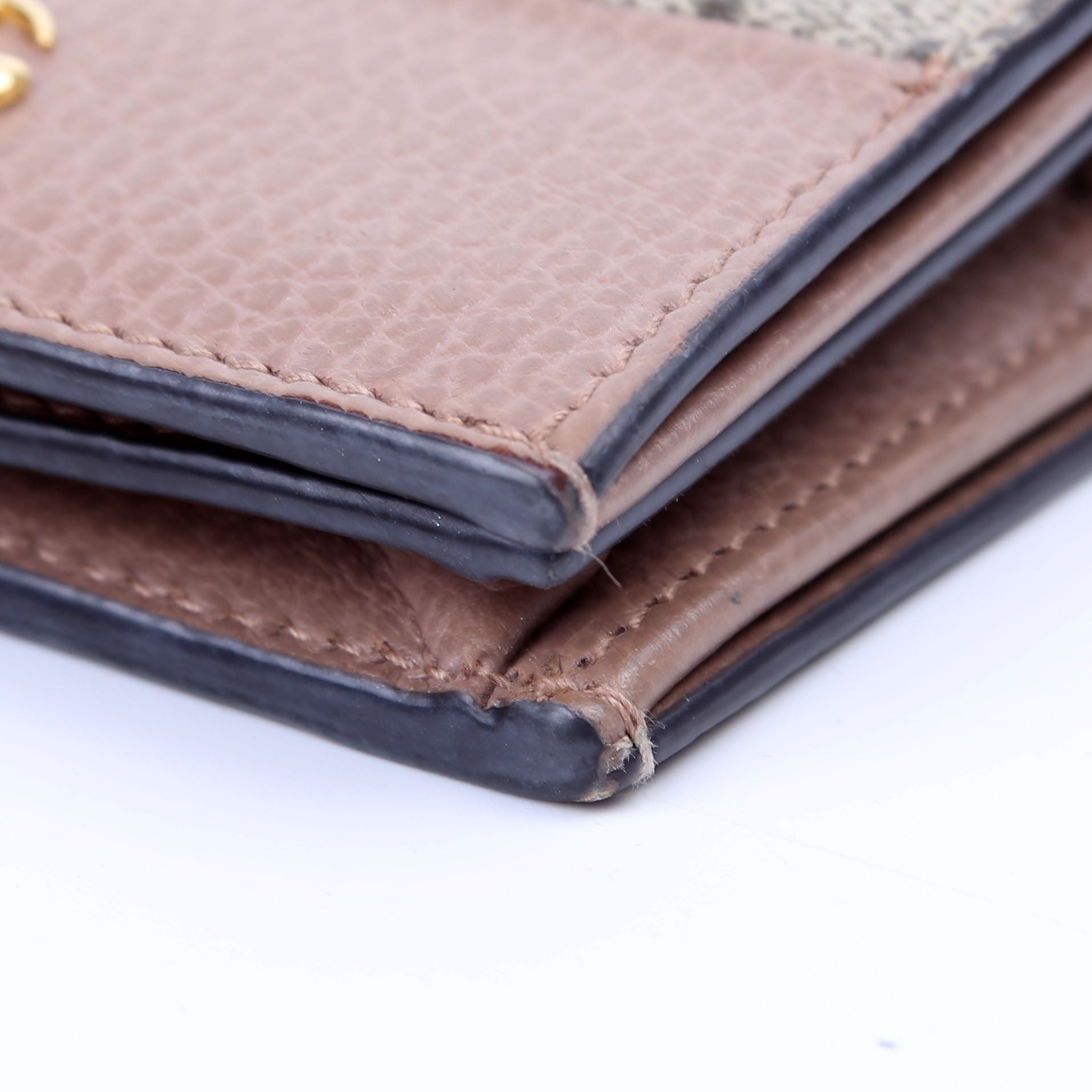 658610 GG Supreme Marmont Card Case Beige