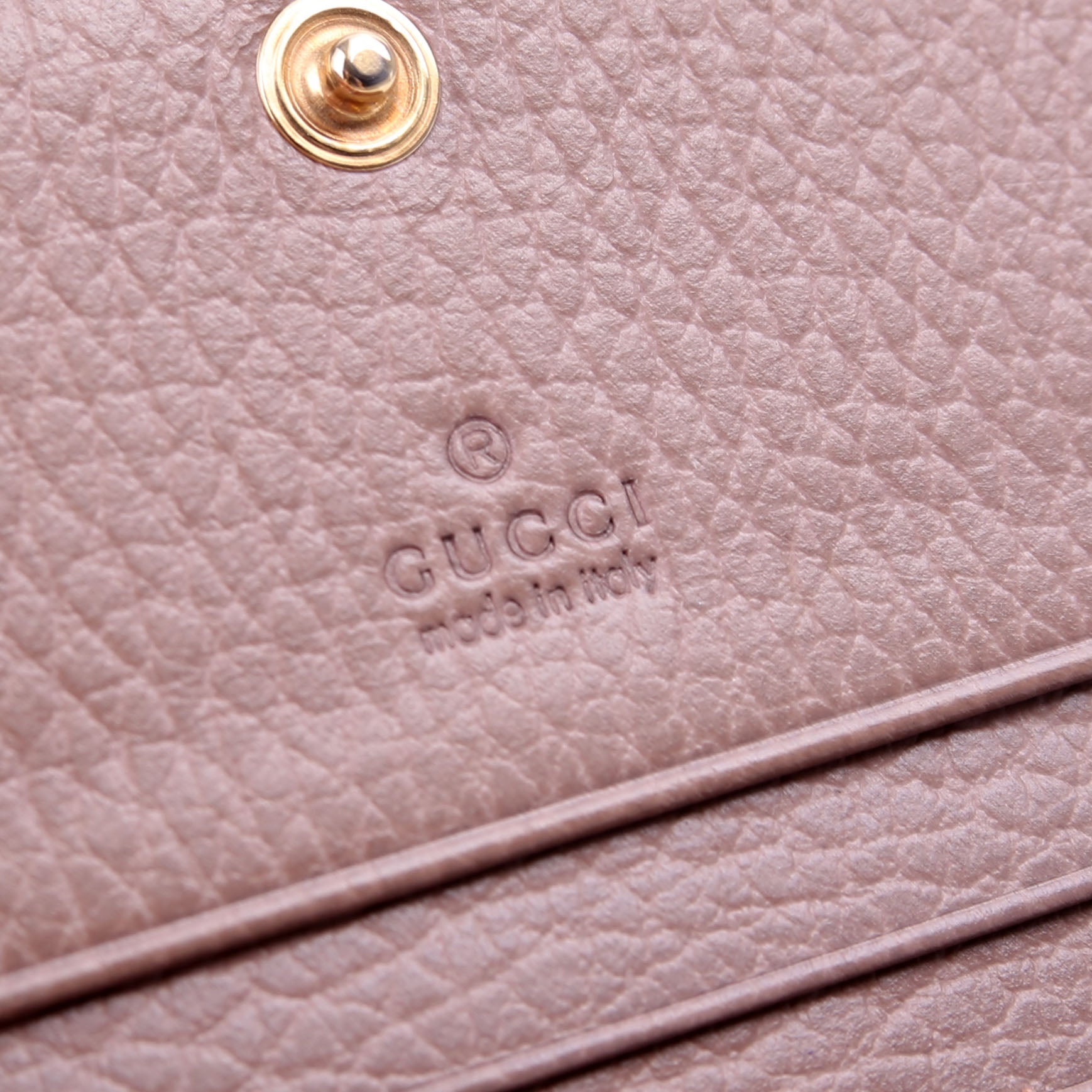658610 GG Supreme Marmont Card Case Beige