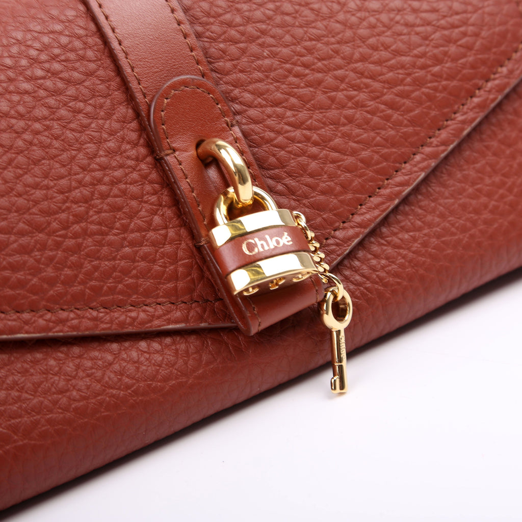 Aby Continental Flap Wallet Brown