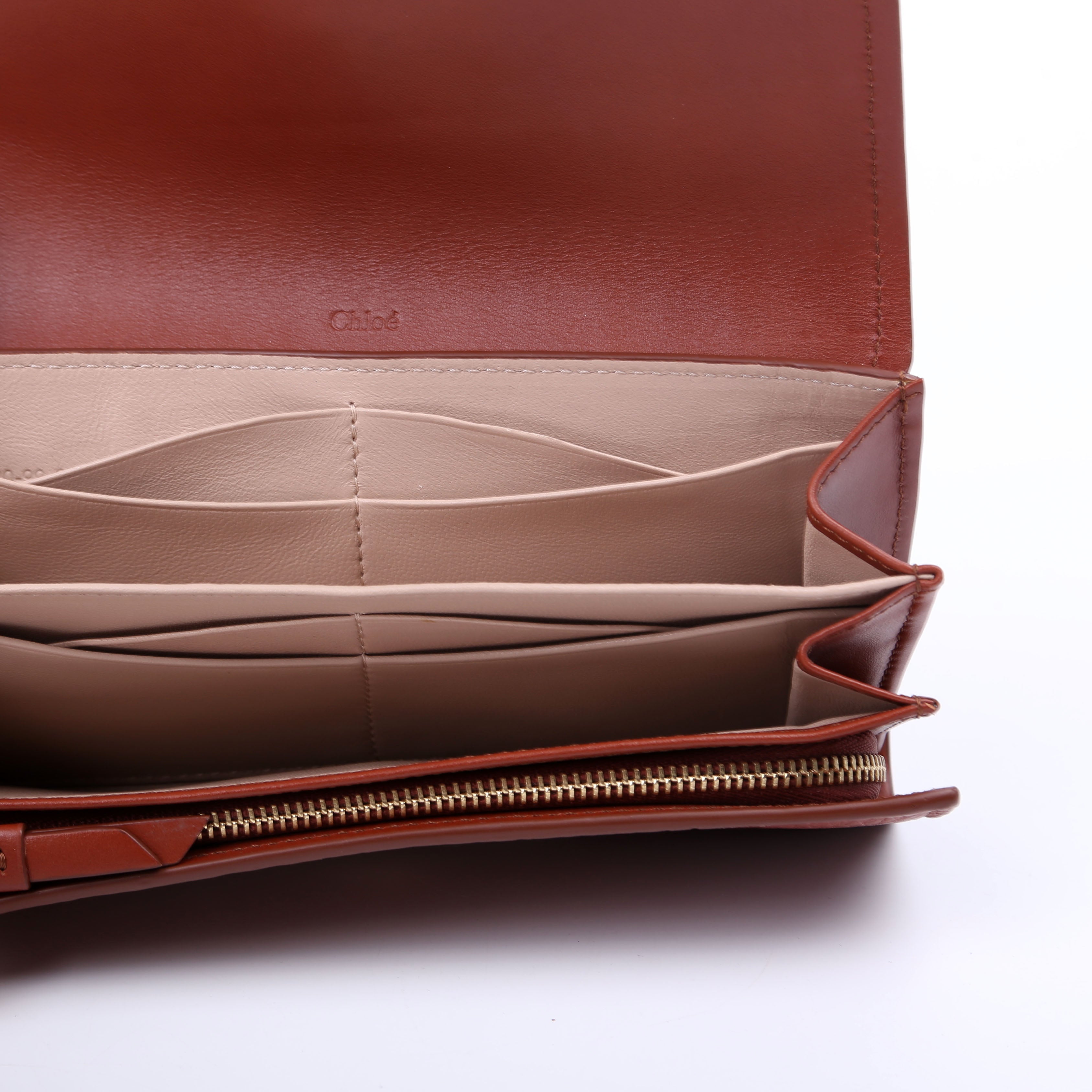 Aby Continental Flap Wallet Brown