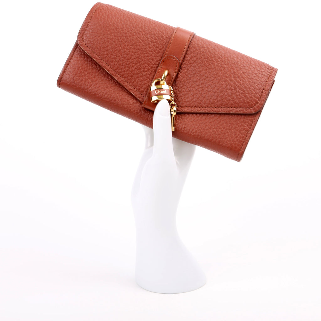 Aby Continental Flap Wallet Brown