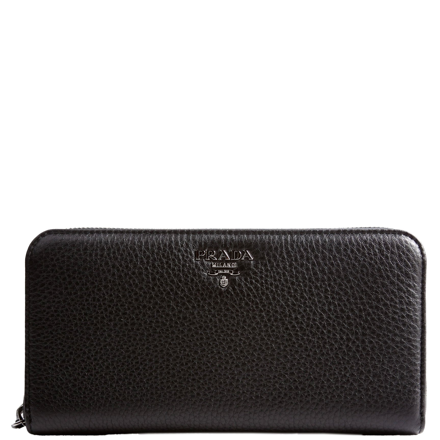 Saffiano Zip Around Wallet Black