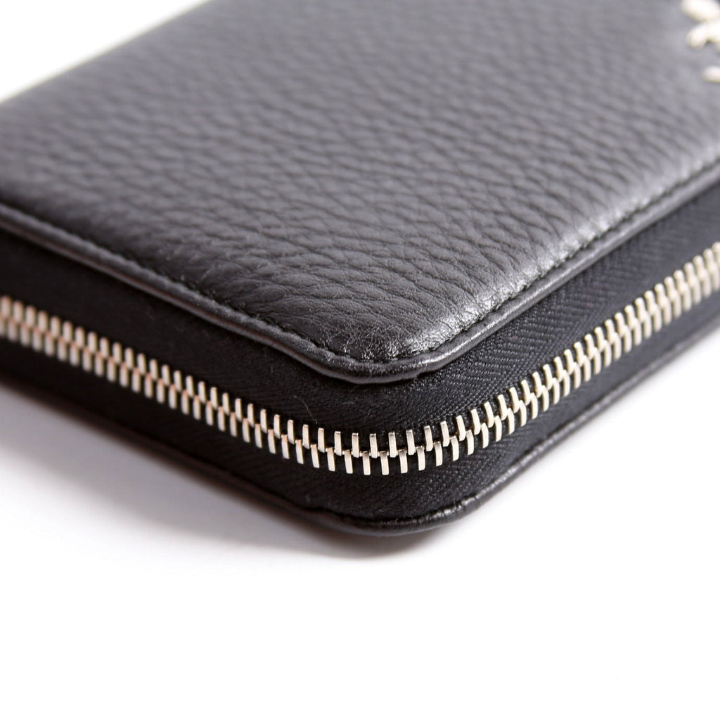 Saffiano Zip Around Wallet Black