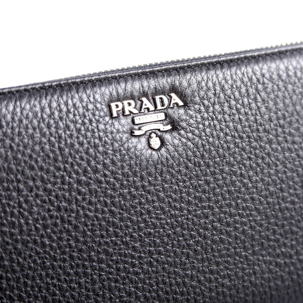 Saffiano Zip Around Wallet Black