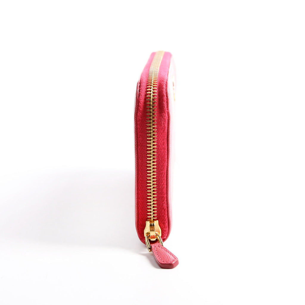 Prada Saffiano Za Wallet Pink