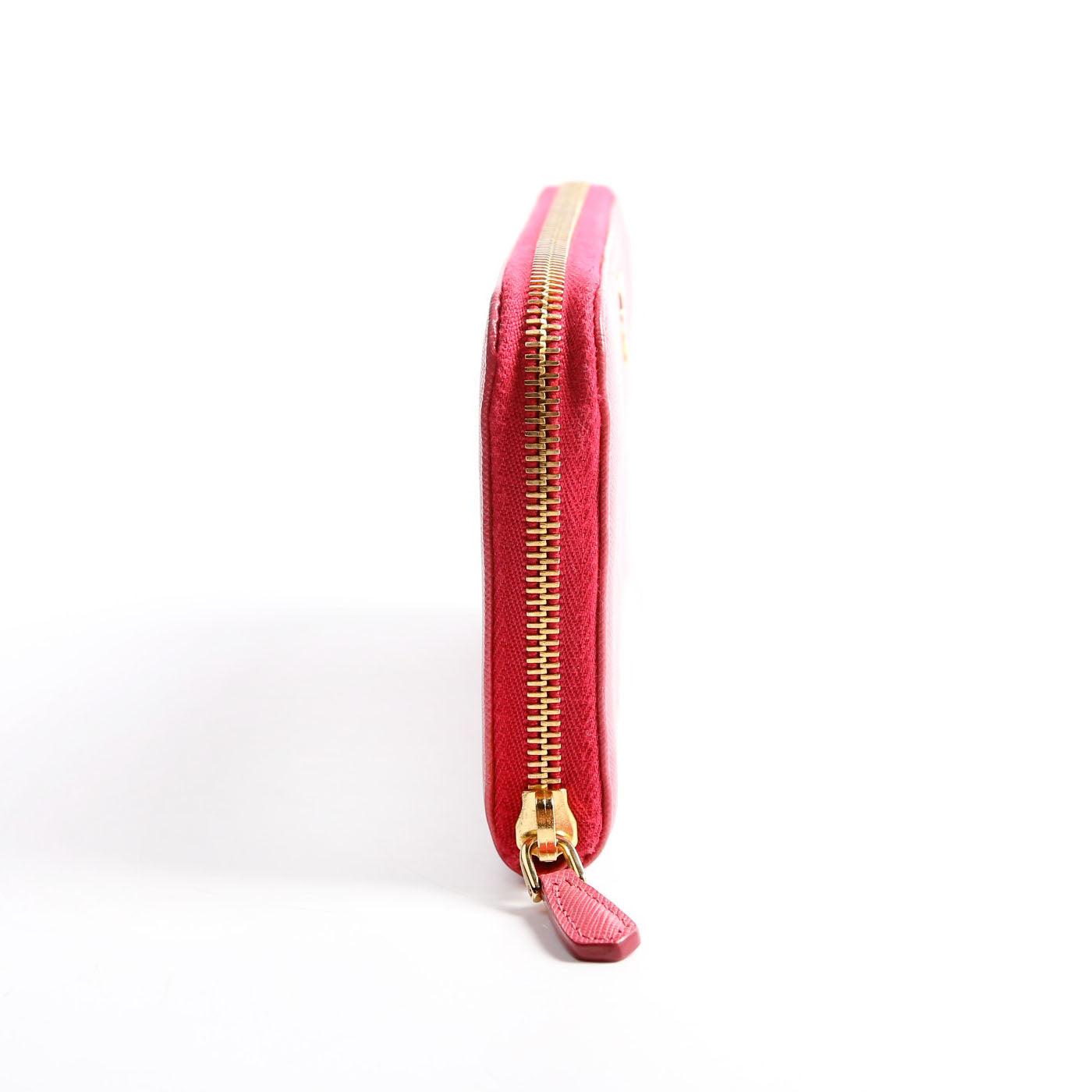 Prada Saffiano Za Wallet Pink