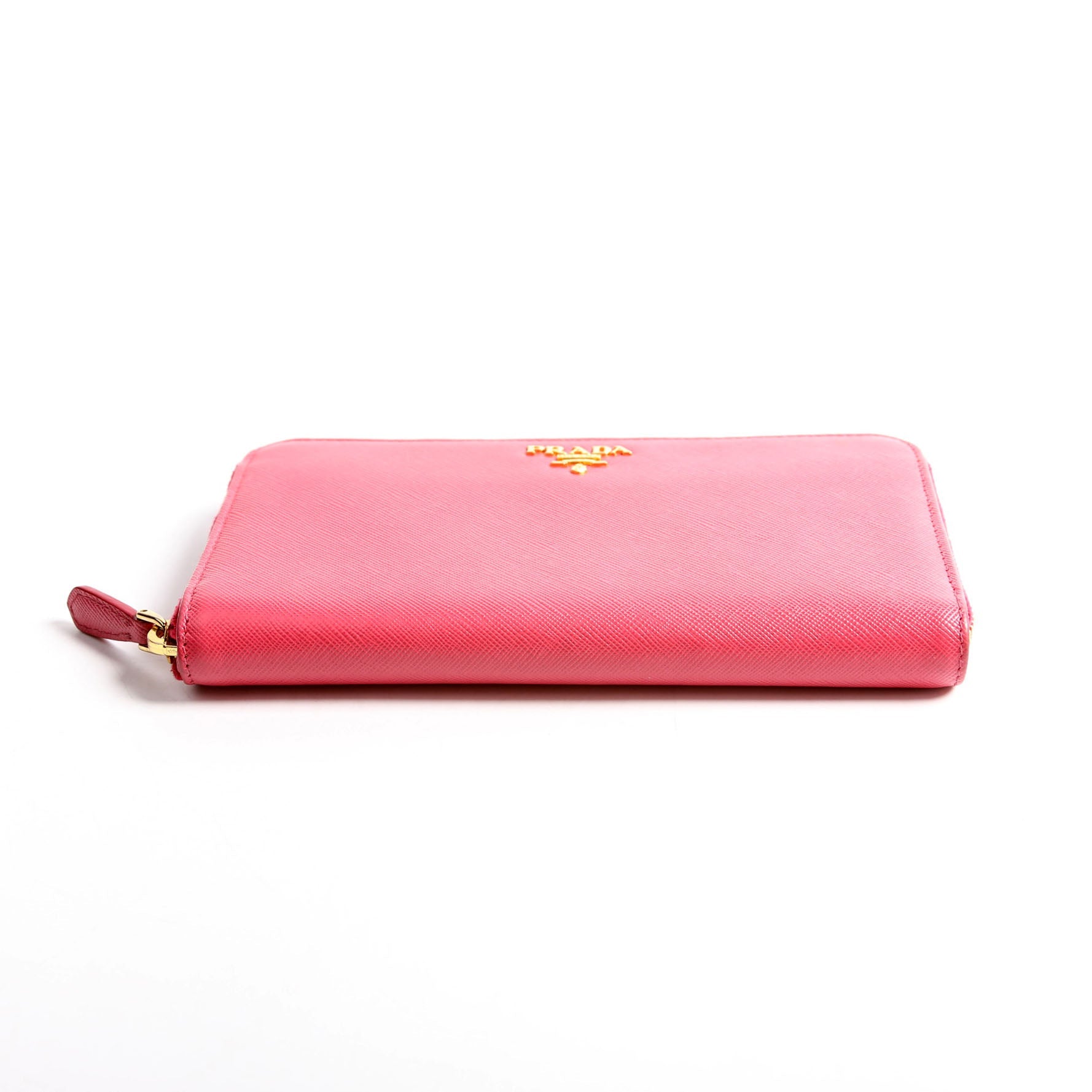 Prada Saffiano Za Wallet Pink