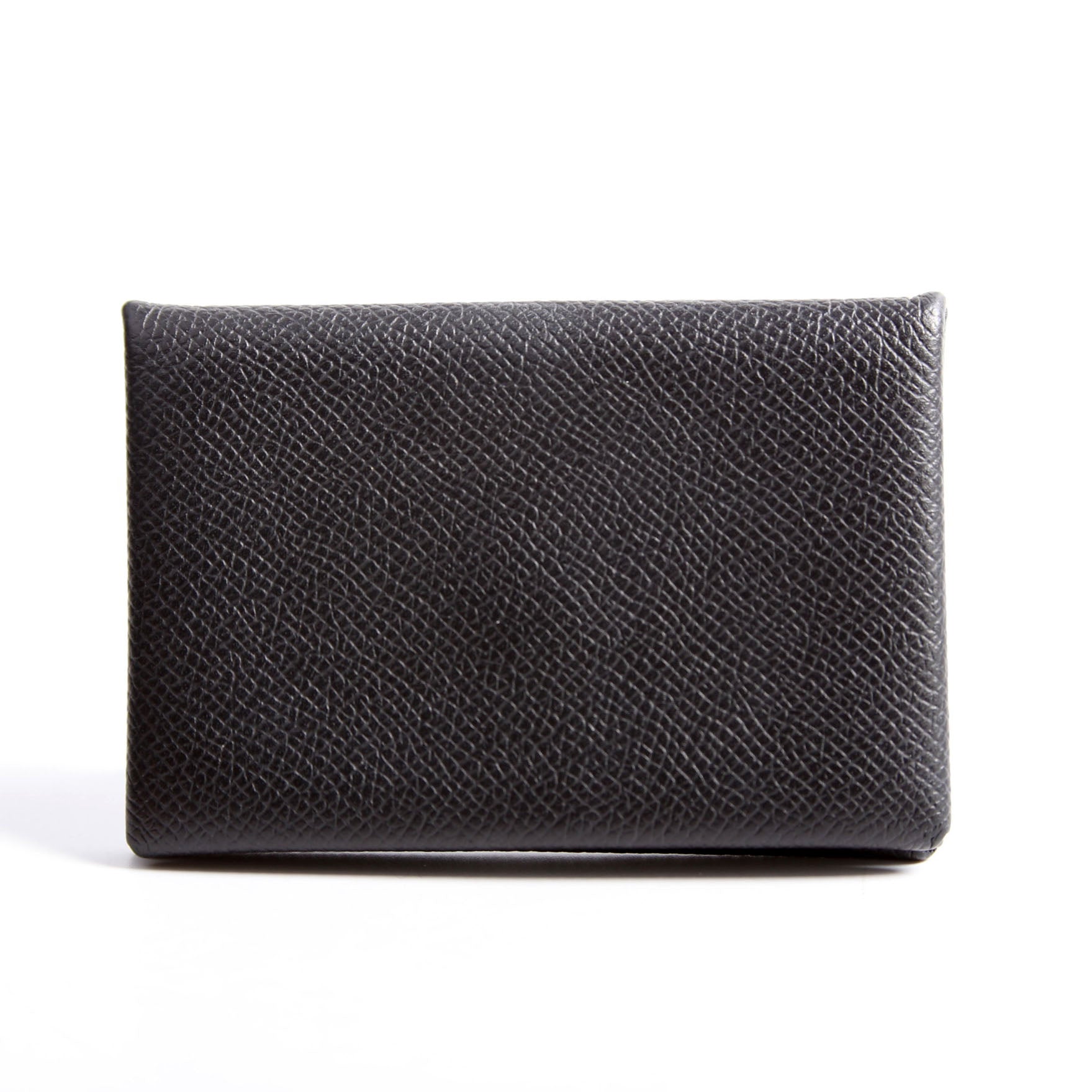 Hermes Calvi Card Case Black
