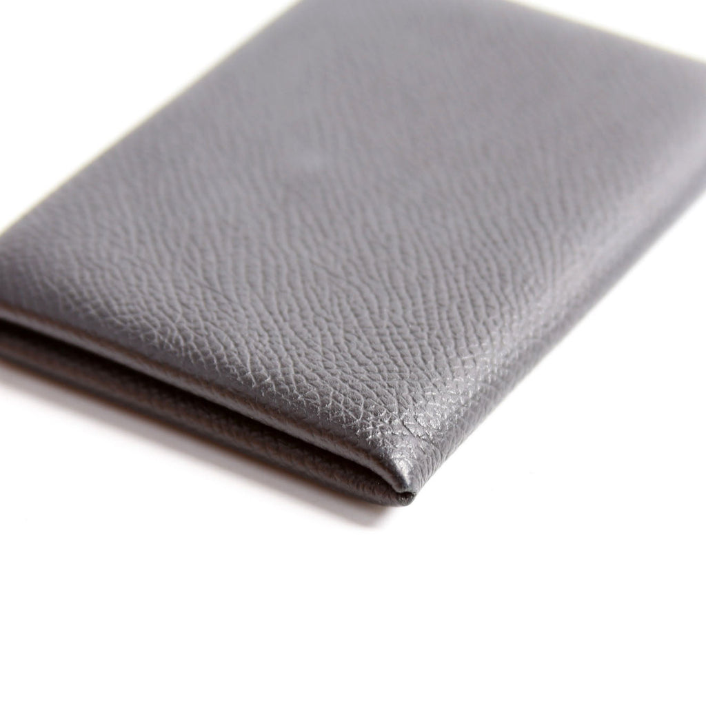 Hermes Calvi Card Case Black