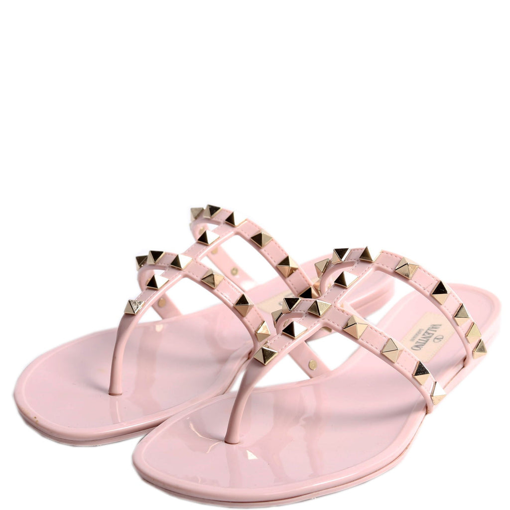 Rockstud Jelly Caged Sandals Size 36 Pink