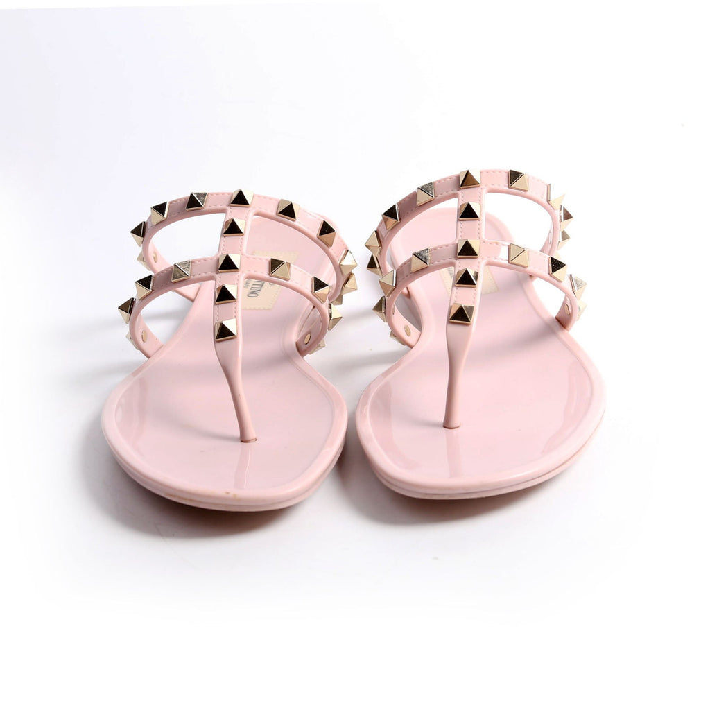 Rockstud Jelly Caged Sandals Size 36 Pink