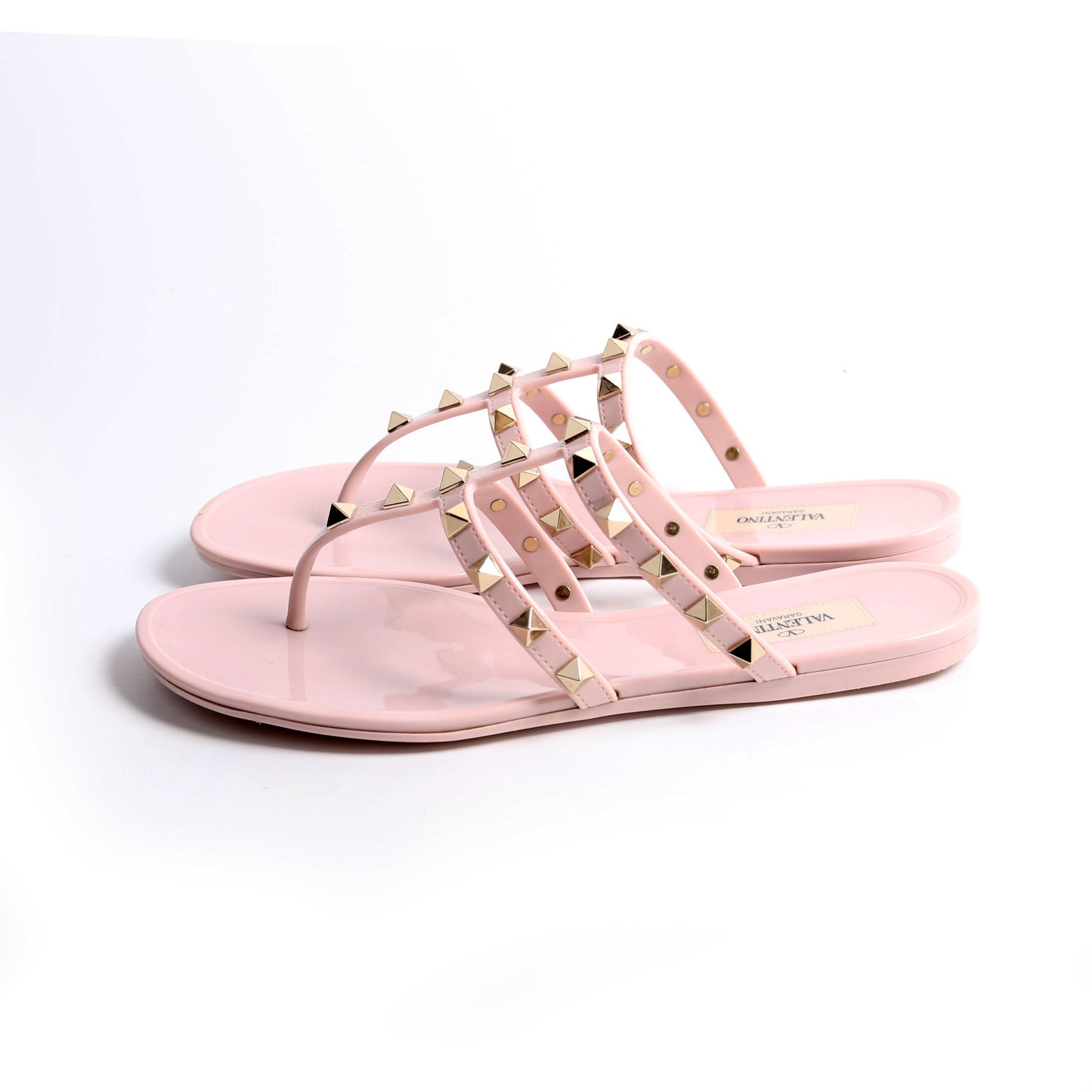Rockstud Jelly Caged Sandals Size 36 Pink