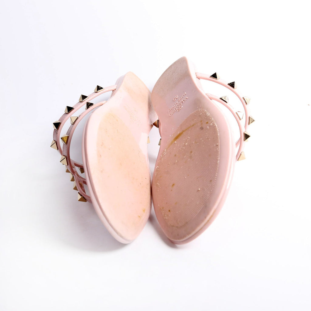 Rockstud Jelly Caged Sandals Size 36 Pink