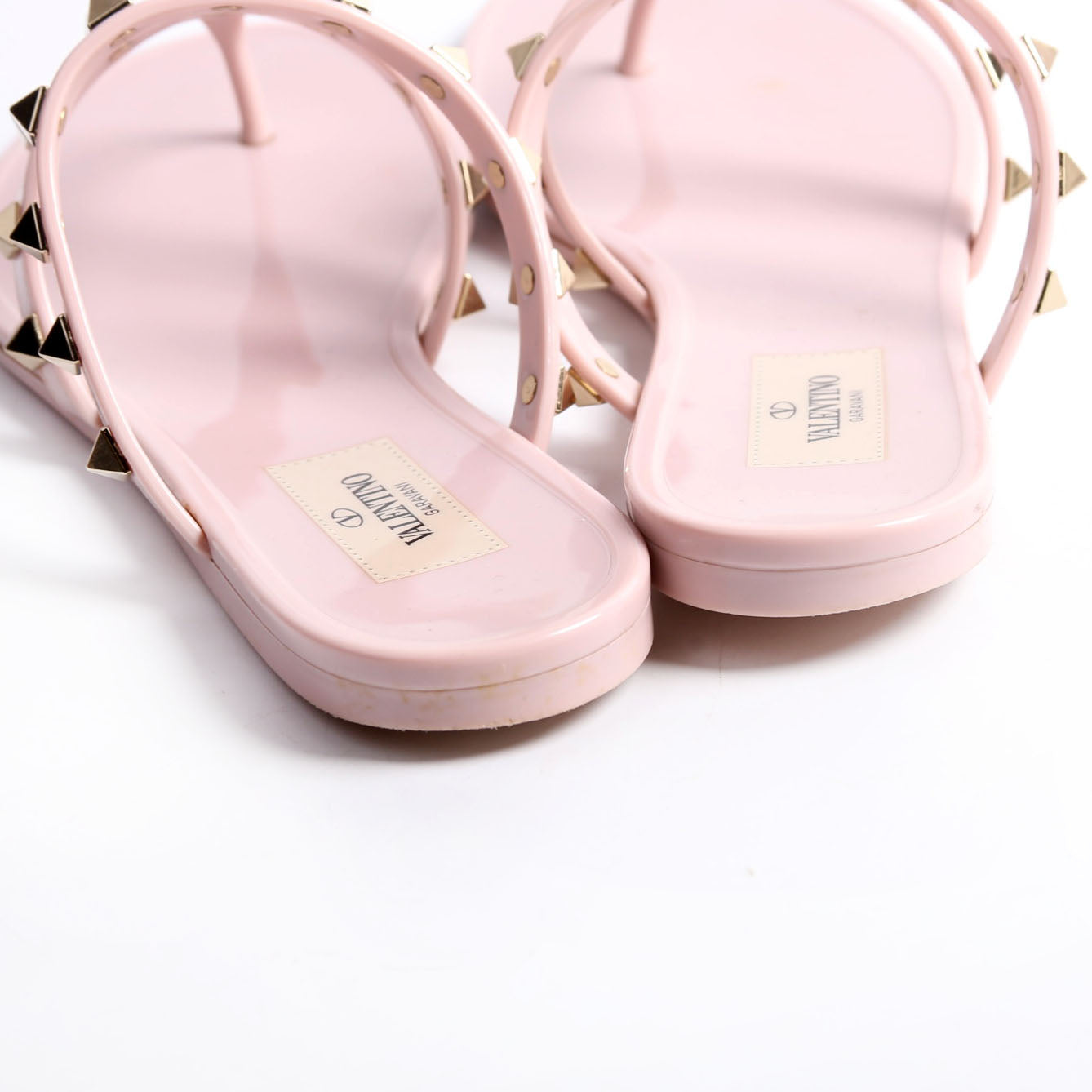 Rockstud Jelly Caged Sandals Size 36 Pink