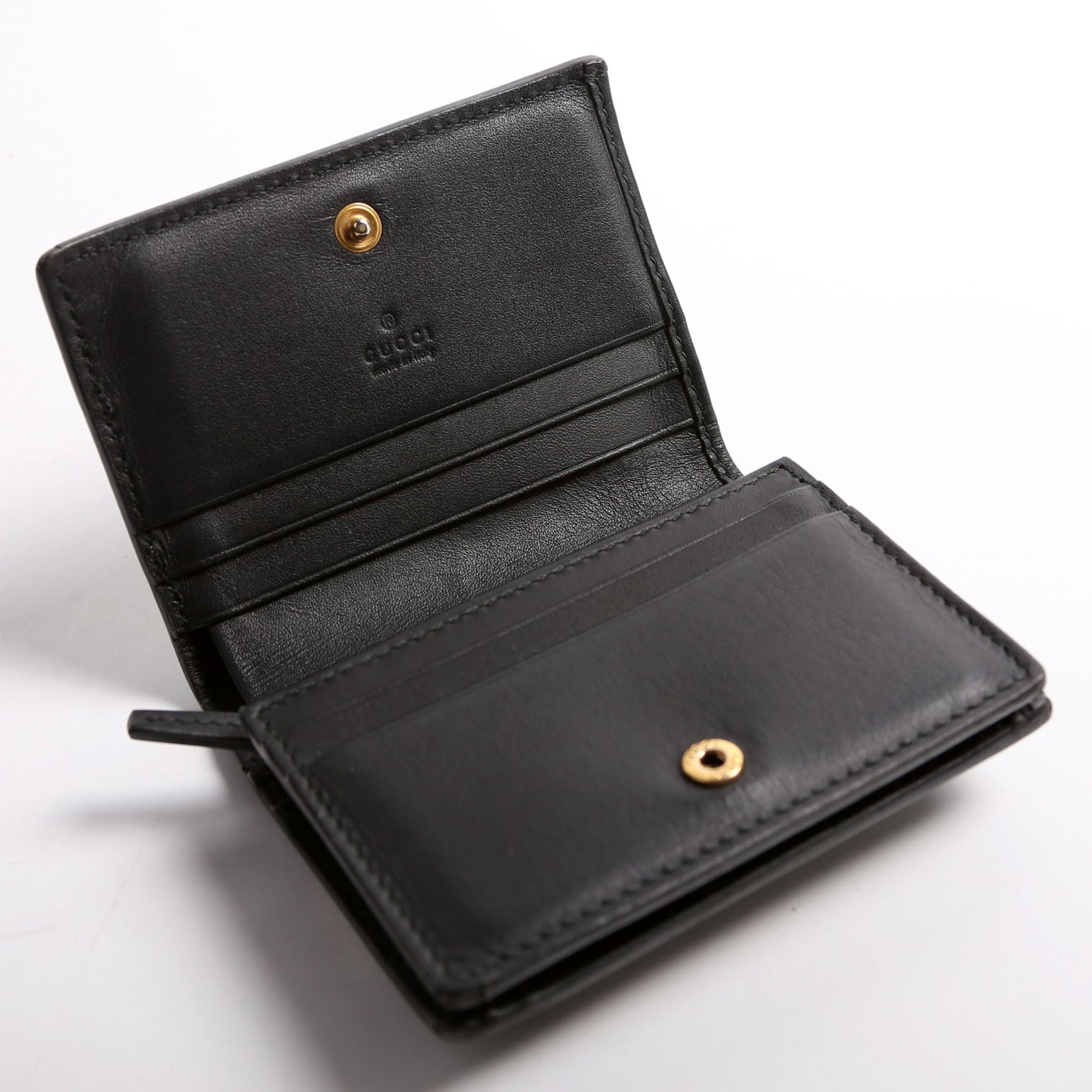 76072 Queen Margaret Card Case Black/Beige